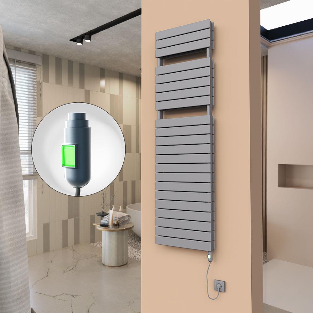 21H Elektrikli Havlupan 500x1772 Antrasit (On/Off Düğmeli) 1500 W