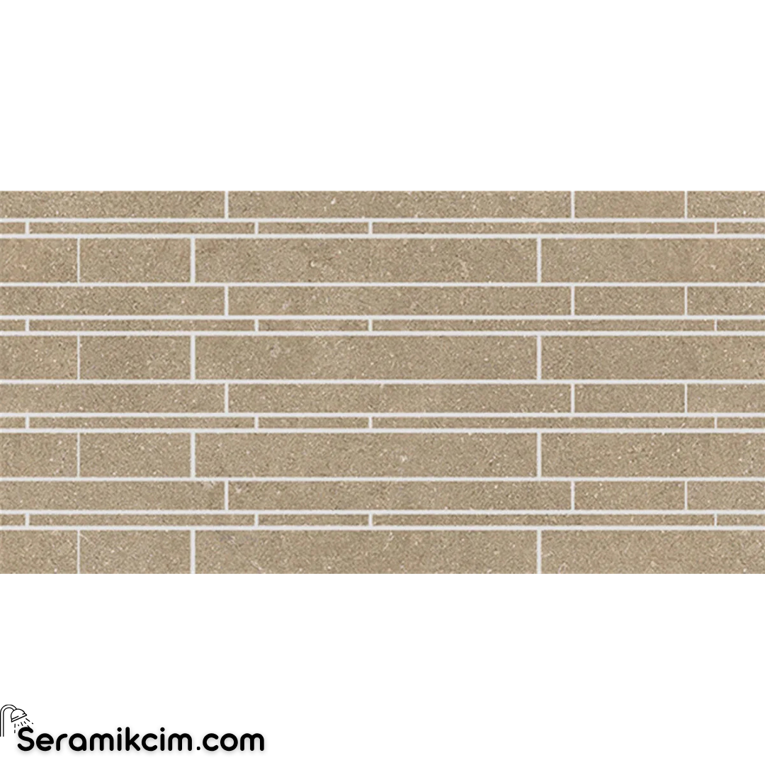 30X60 Newcon Taupe Kombı Mozaık R9 7Lpr