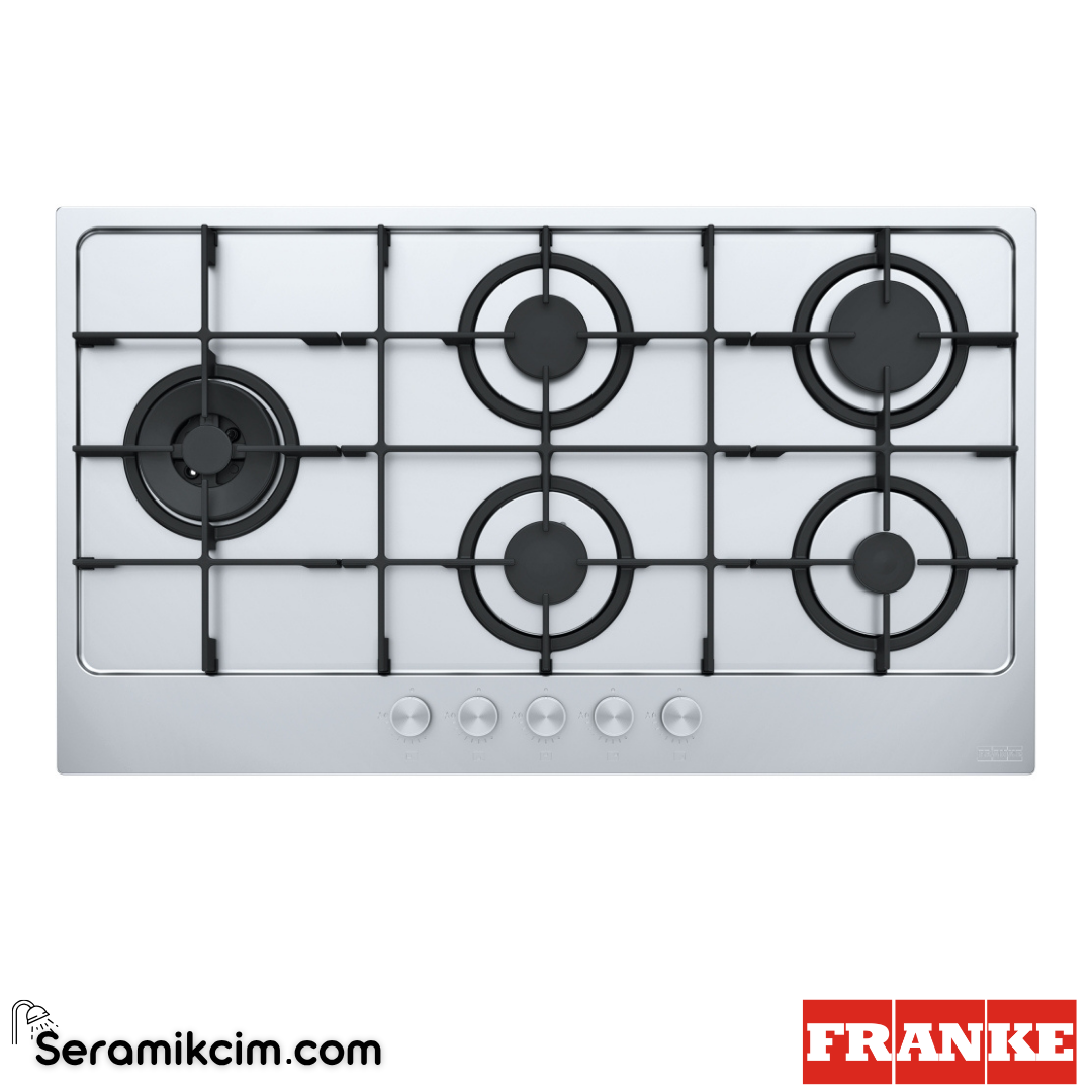 Franke Maris FHMA 905 4G DCL XS C Tezgahüstü 5 Gözlü 880x510mm Gazlı Ocak Inox 106.0554.383