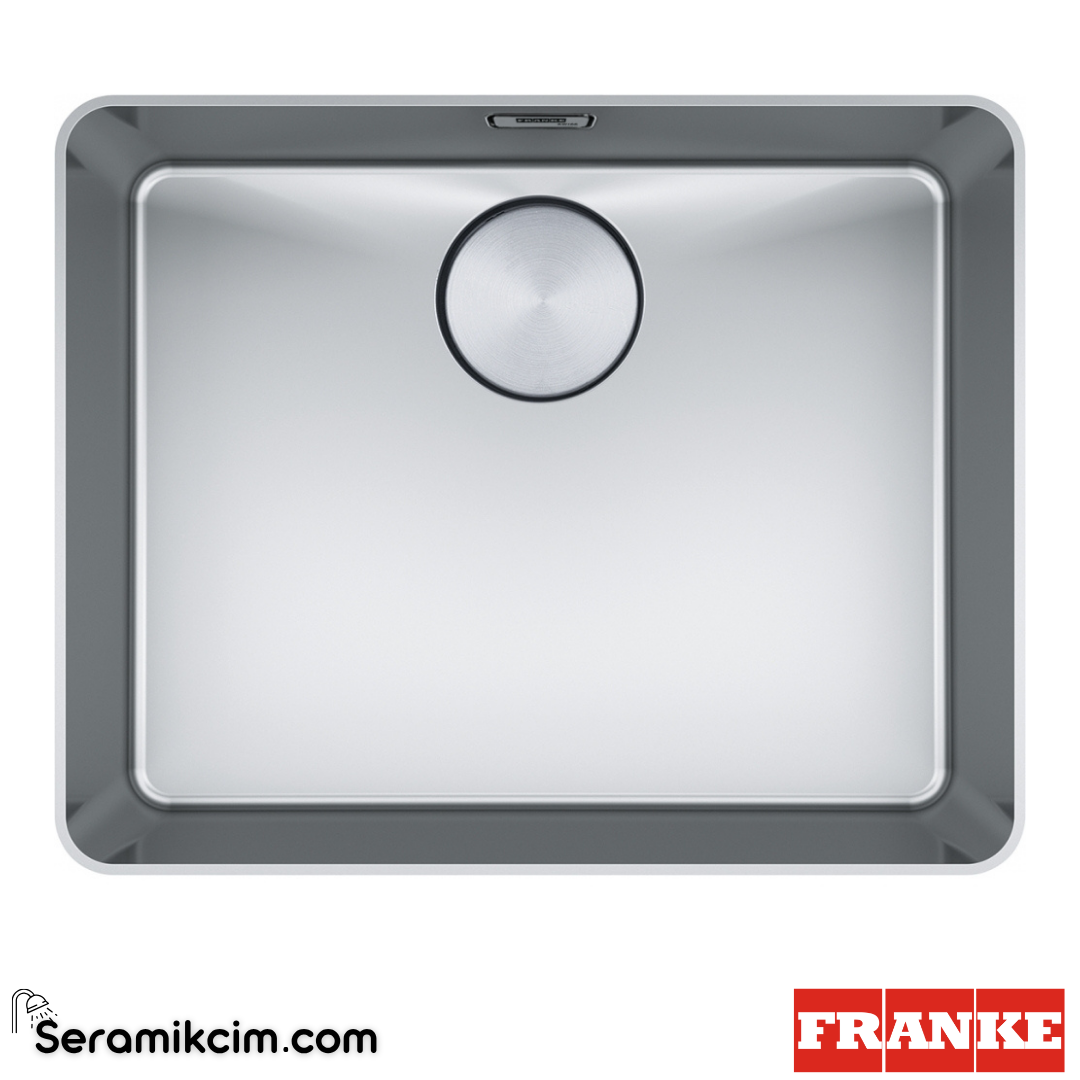 Franke Mythos MYX 210-50 Tezgahüstü-Tezgaha Sıfır Dikdörtgen 512x412mm Paslanmaz Çelik Eviye İnox 127.0655.172