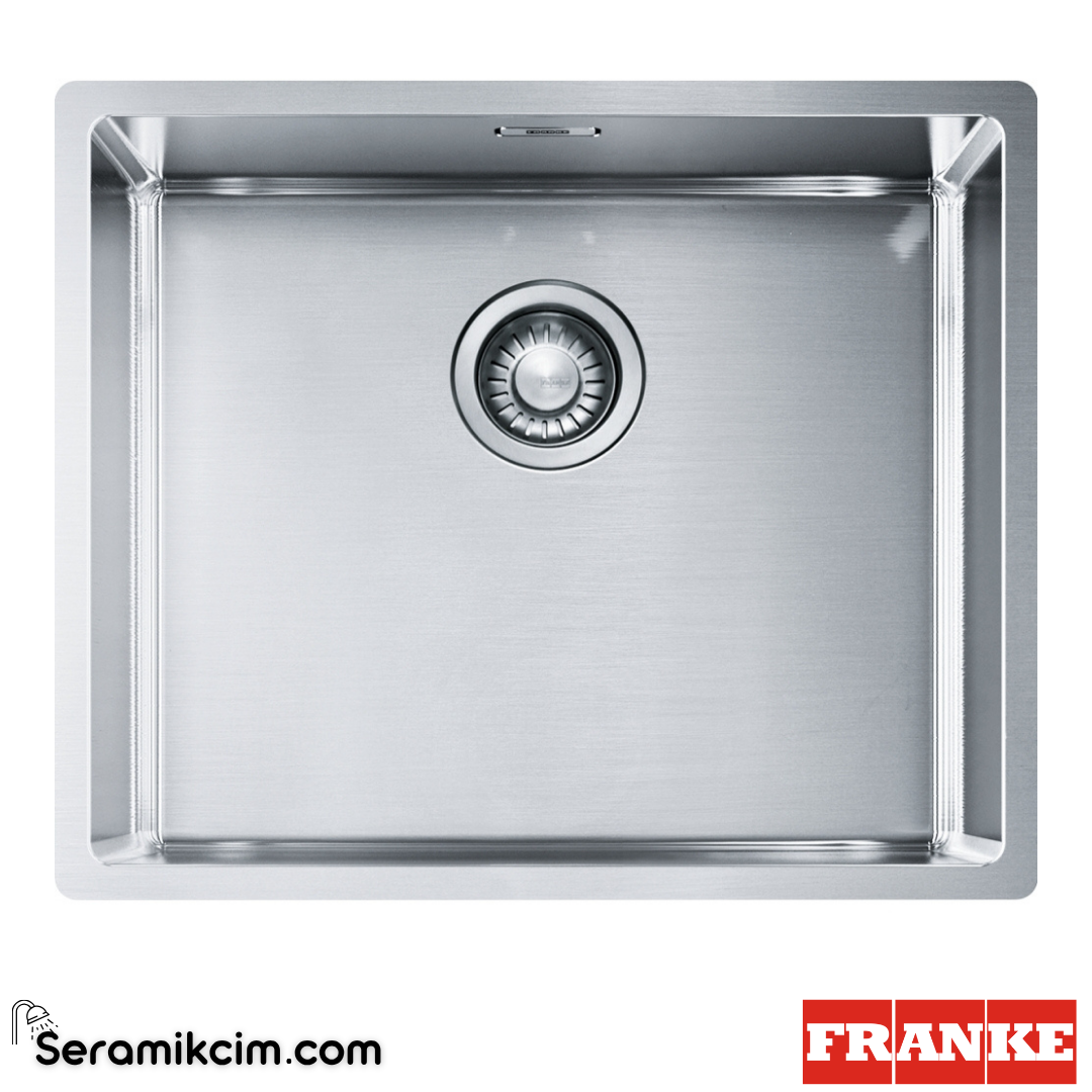 Franke Box BBX 210-50 Tezgahaltı-Tezgahüstü-Tezgaha Sıfır Dikdörtgen 540x450mm Paslanmaz Çelik Eviye İnox 127.0655.168