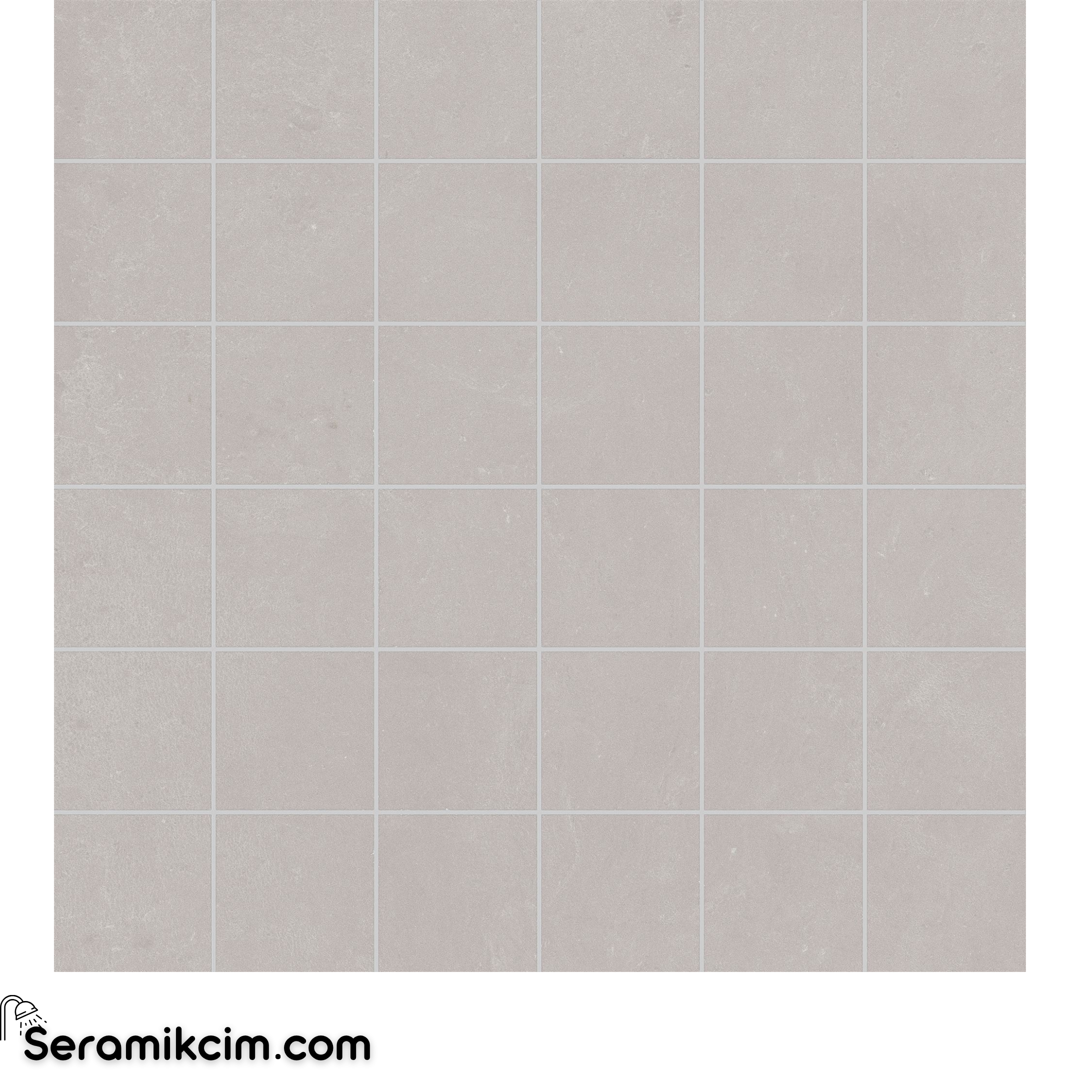 5X5 Cementera Koyu Gri Kesim Mozaik R10B 7R