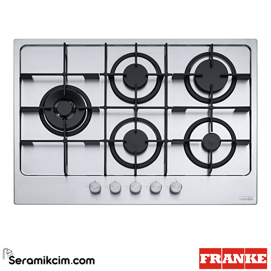 Franke Maris FHMA 755 4G DCL XS Tezgahüstü 5 Gözlü 730x510mm Gazlı Ocak Inox 106.0554.382