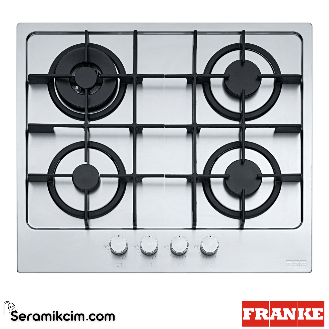 Franke Maris FHMA 604 3G DC XS Tezgahüstü 4 Gözlü 590x510mm Gazlı Ocak Inox 106.0554.404