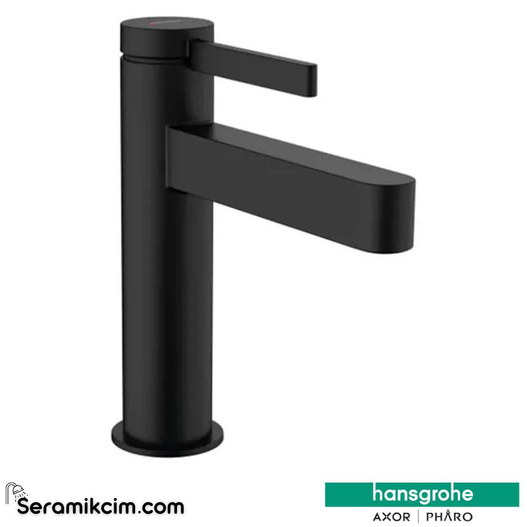 Hansgrohe Finoris Lavabo Bataryası 110 Kumandalı Mat Siyah 76020670