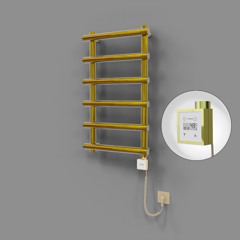 Amazon Dekoratif Elektrikli Havlupan 500x850 Altın (KTX3 Termostat) 200W Spiral Kablolu