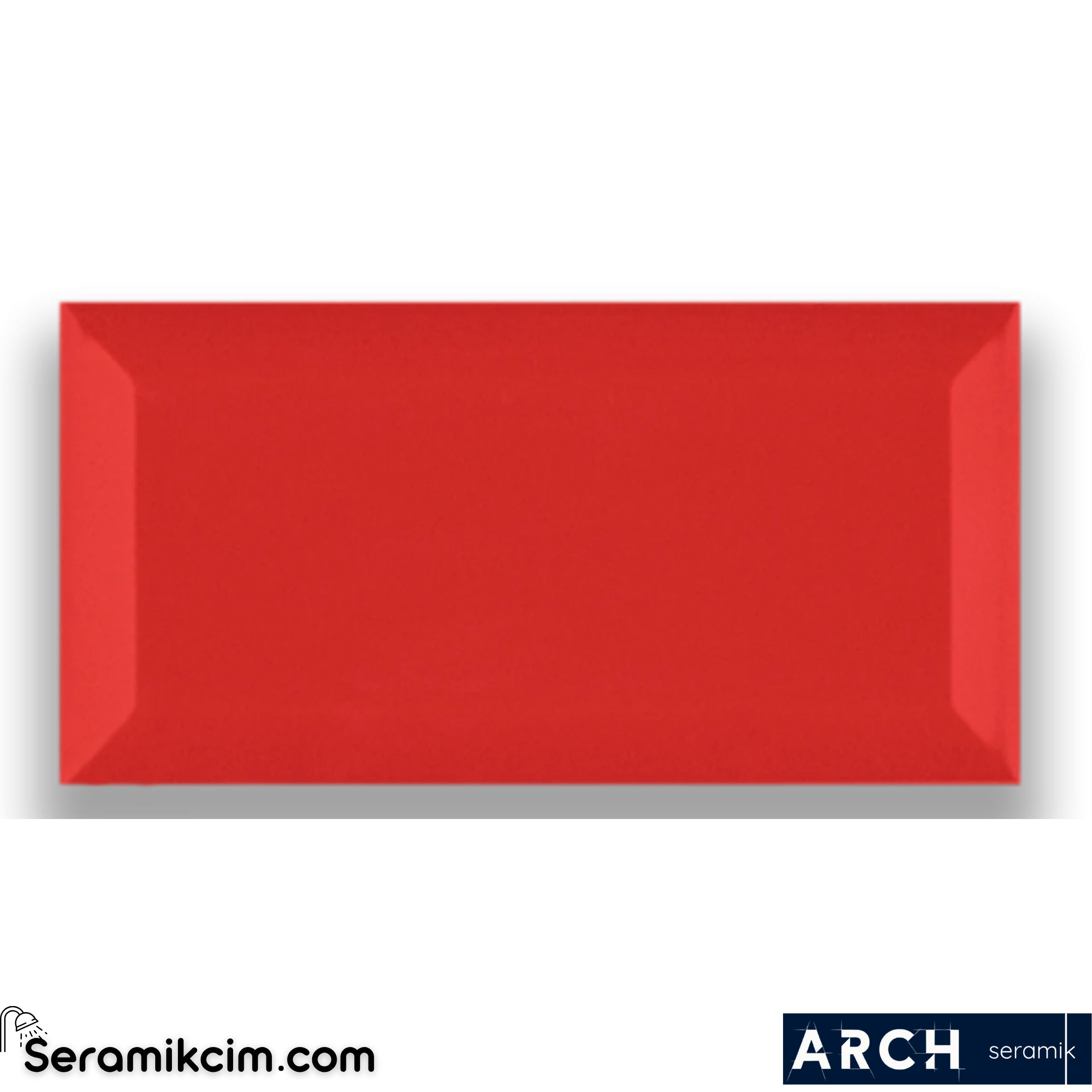 Arch Seramik 10x20 cm Red Metro Matt