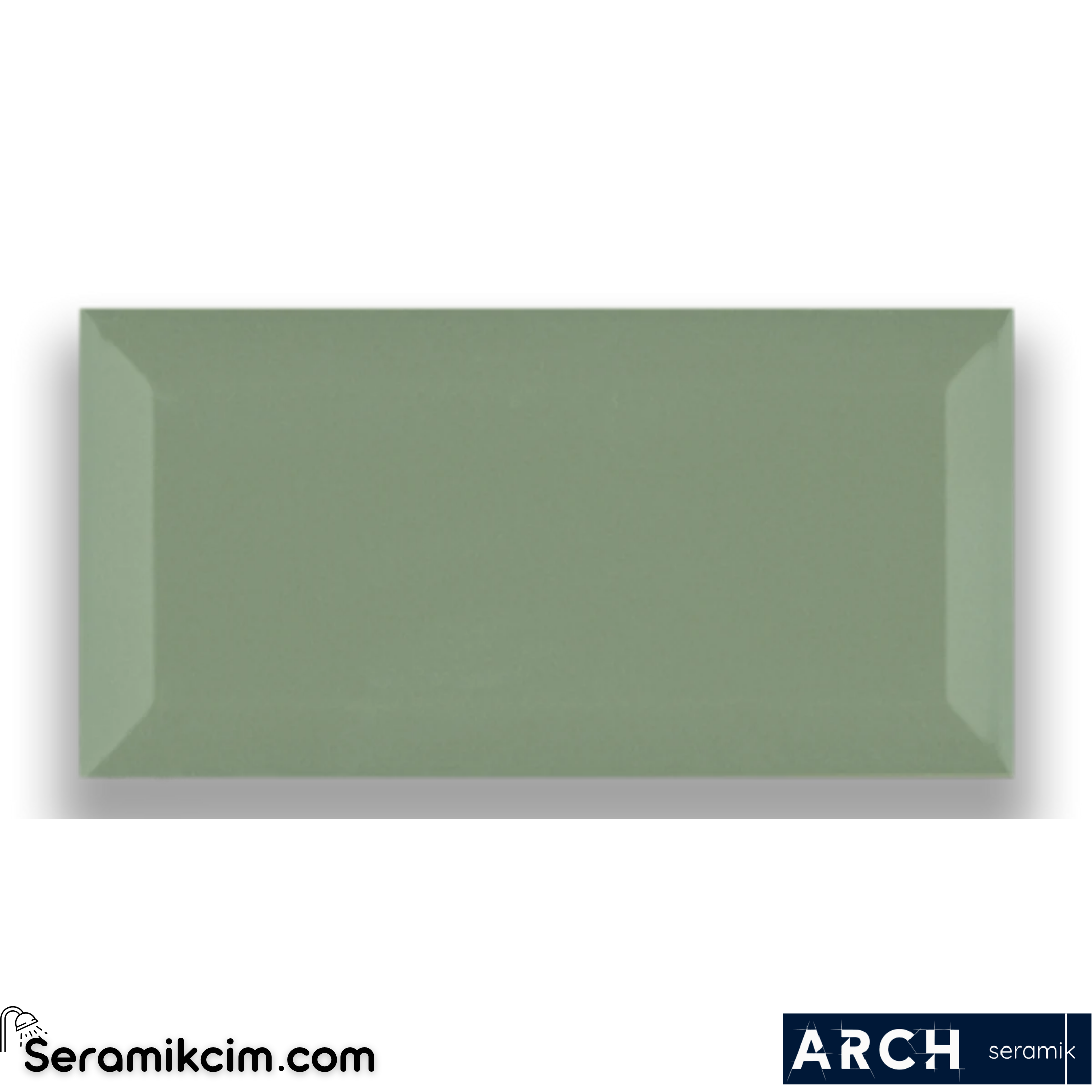Arch Seramik 10x20 cm Sage Metro Glossy