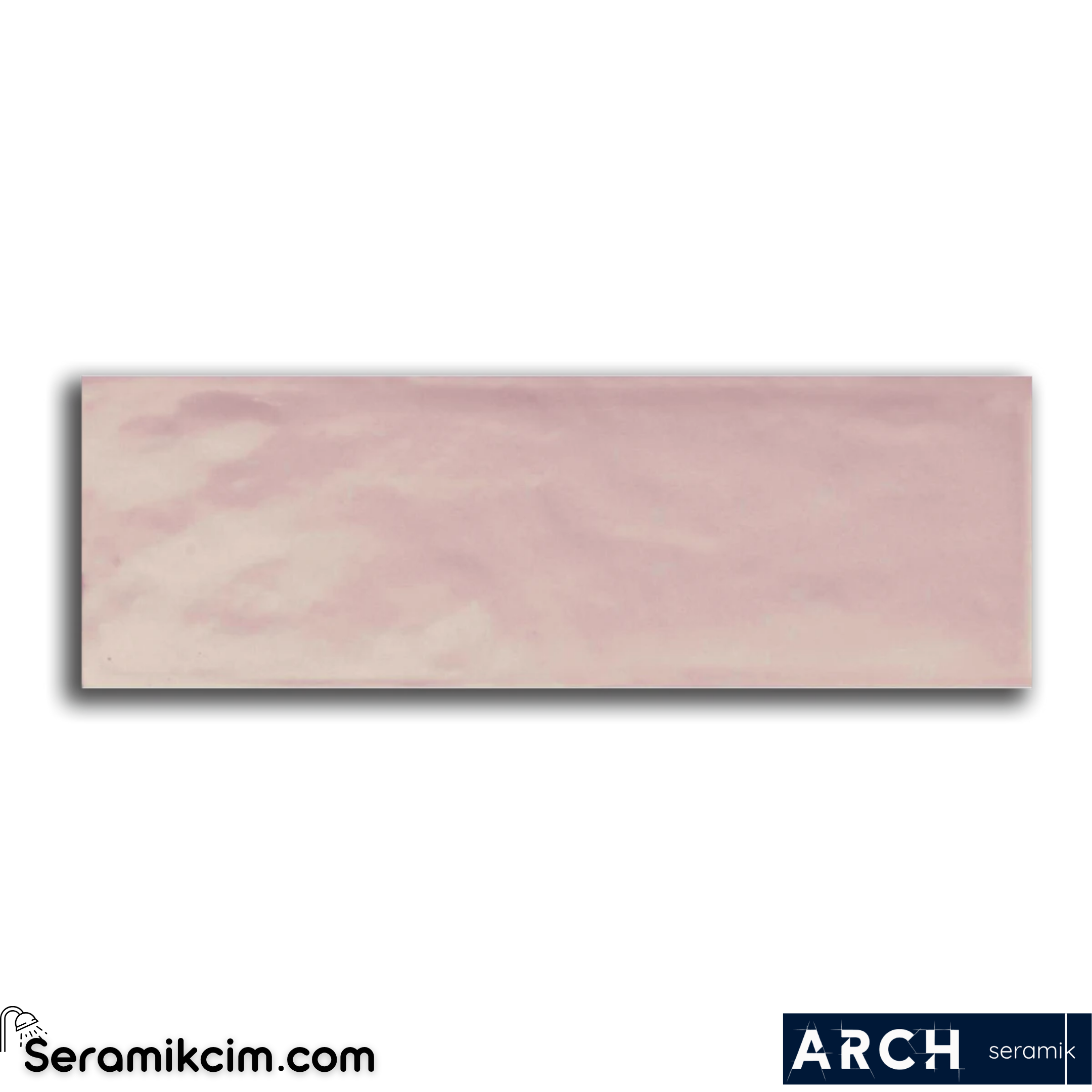 Arch Seramik 10x30 cm Rose Bumpy Glossy