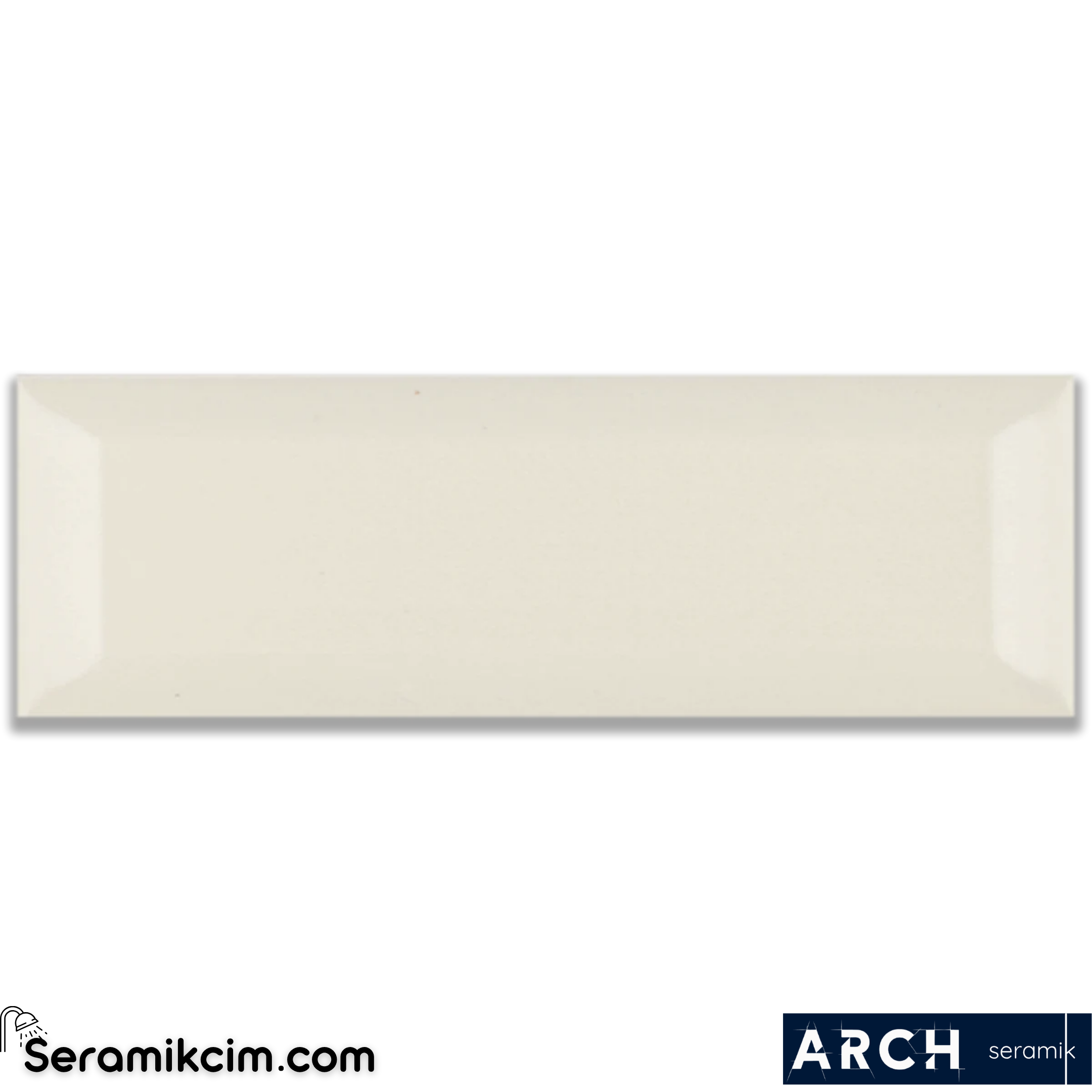 Arch Seramik 10x40 cm Cream Metro Matt