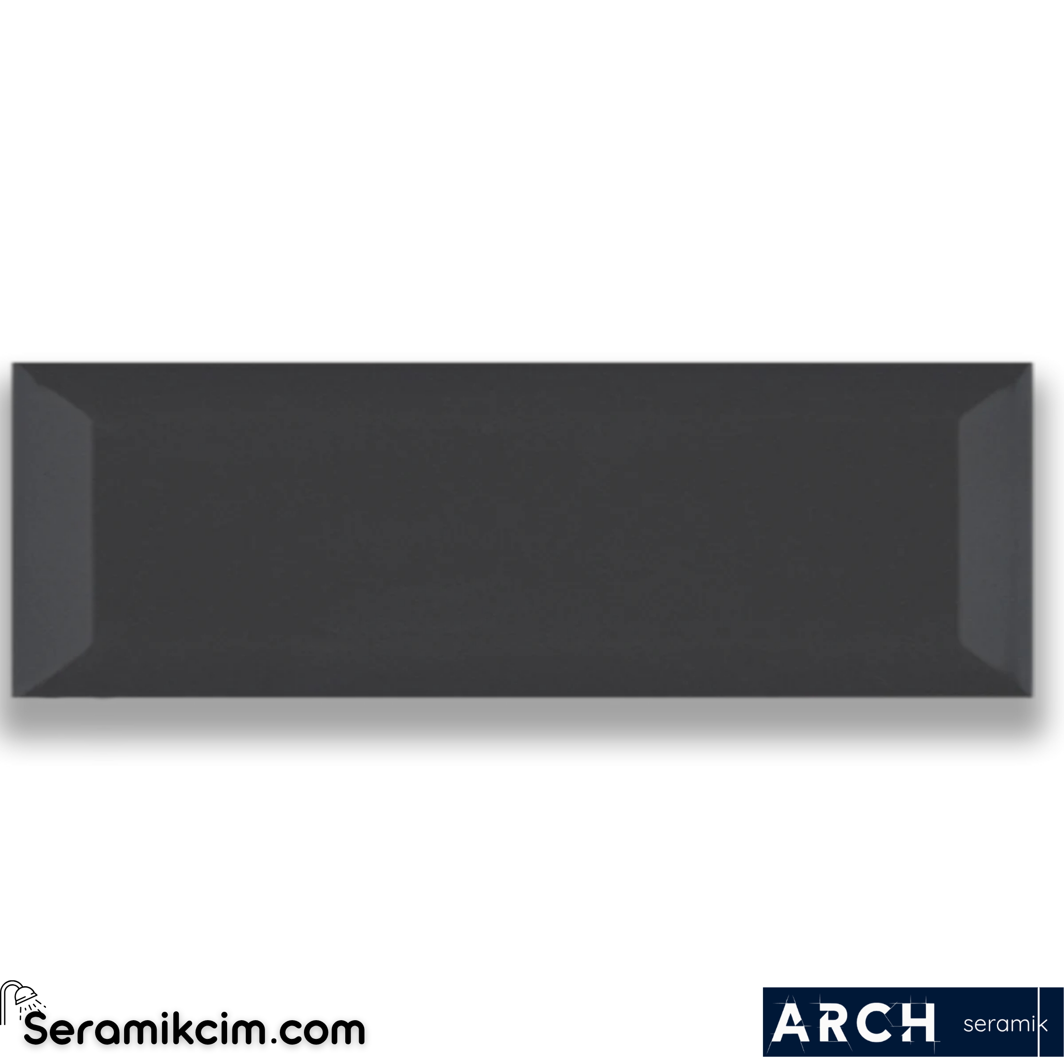 Arch Seramik 10x40 cm Dark Grey Metro Matt