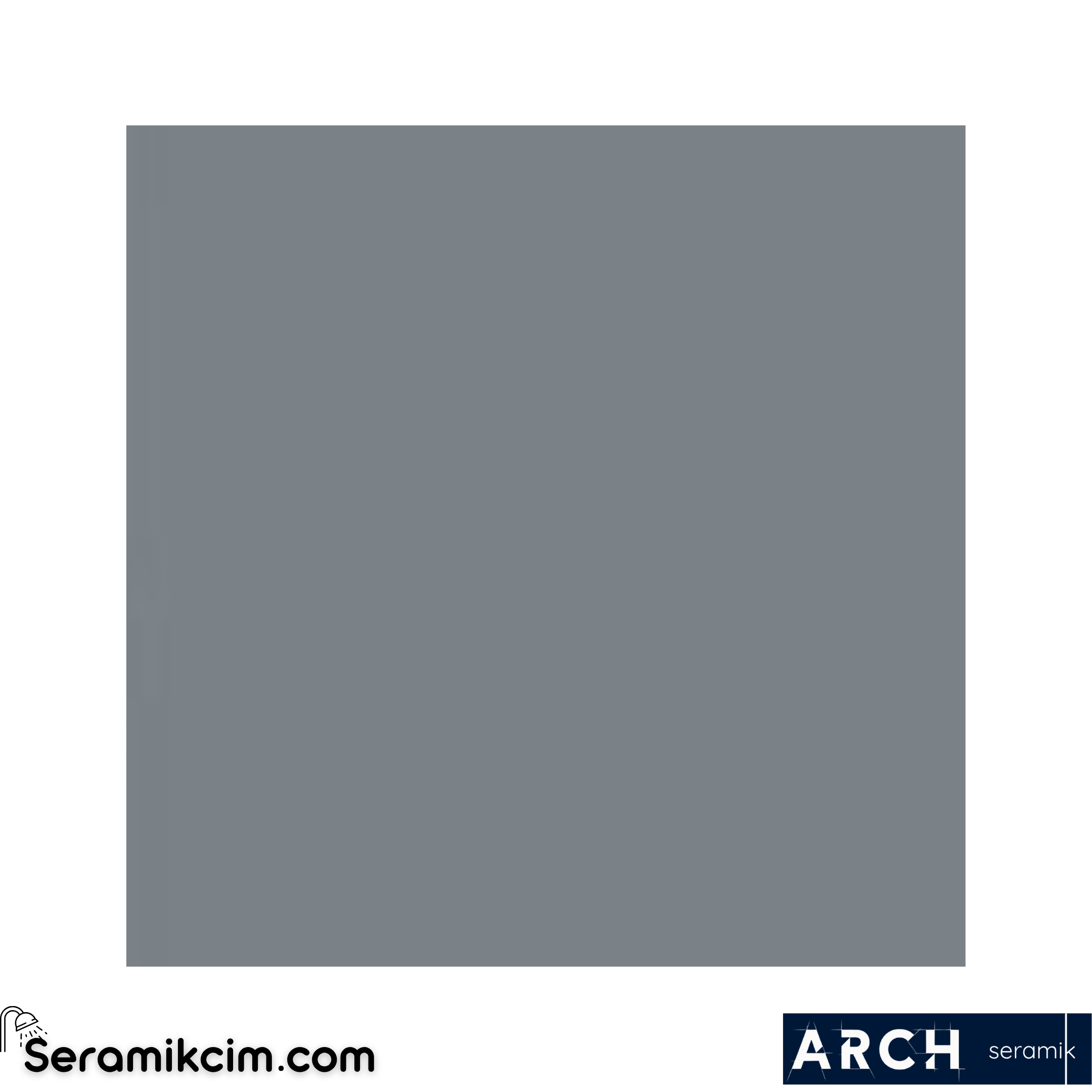 Arch Seramik 15x15 cm Grey Flat Matt