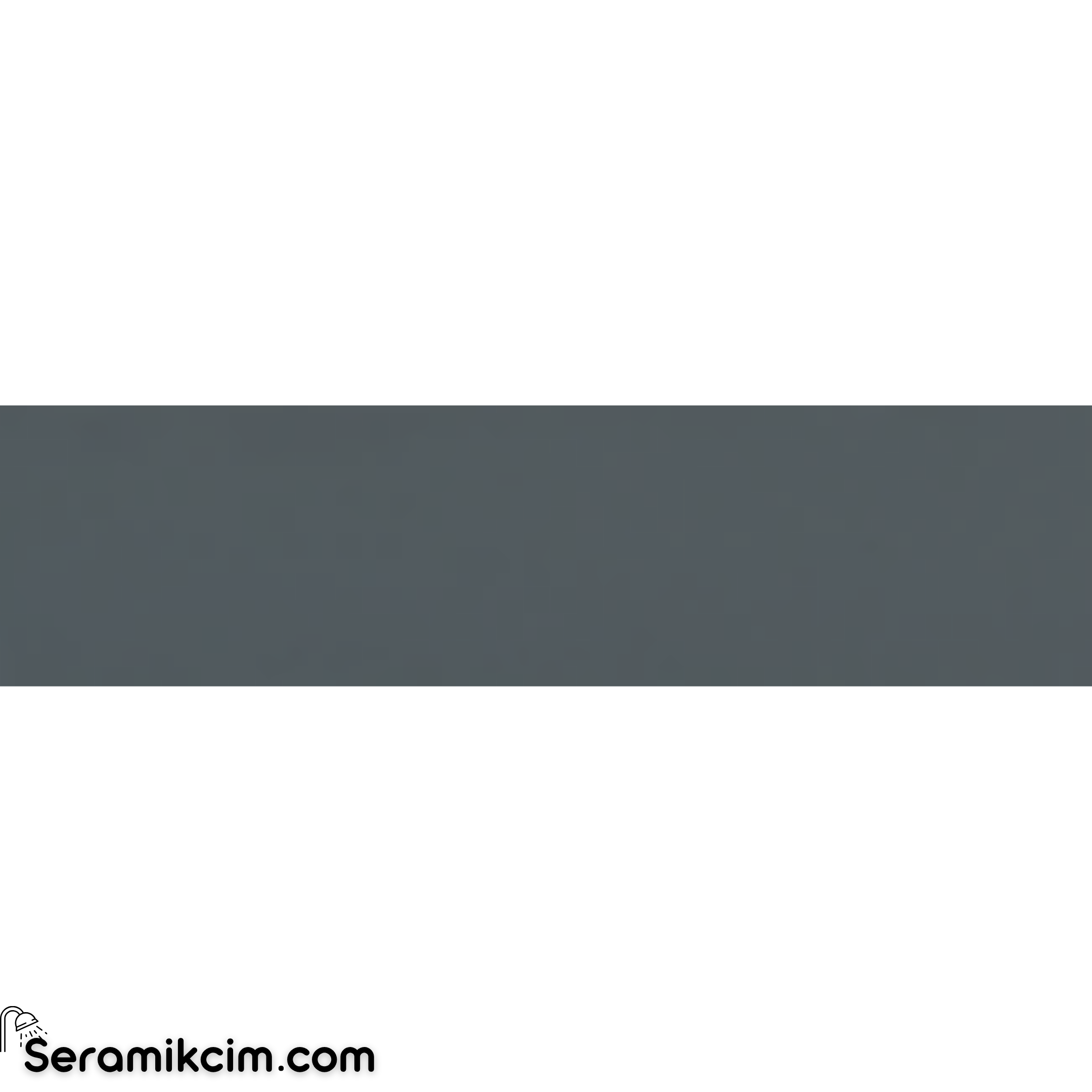 Arch Seramik 5X20 Dark Grey Flat Matt
