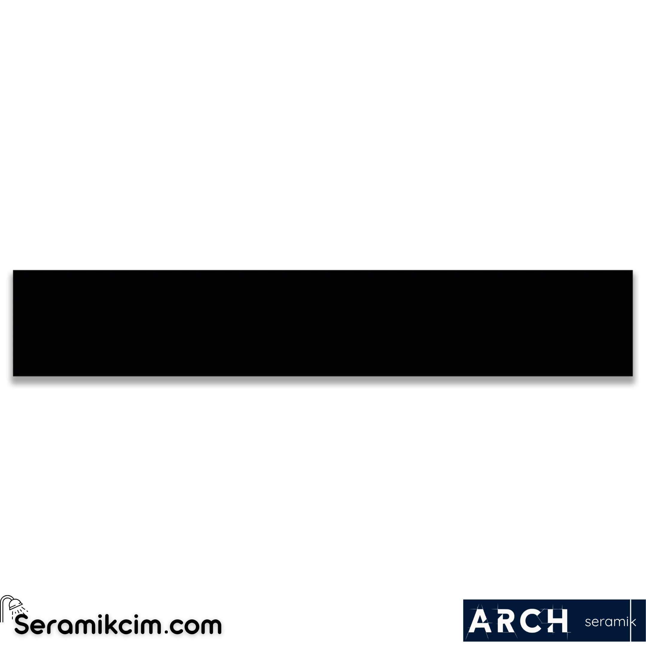 Arch Seramik 5x30 Black Flat Glossy