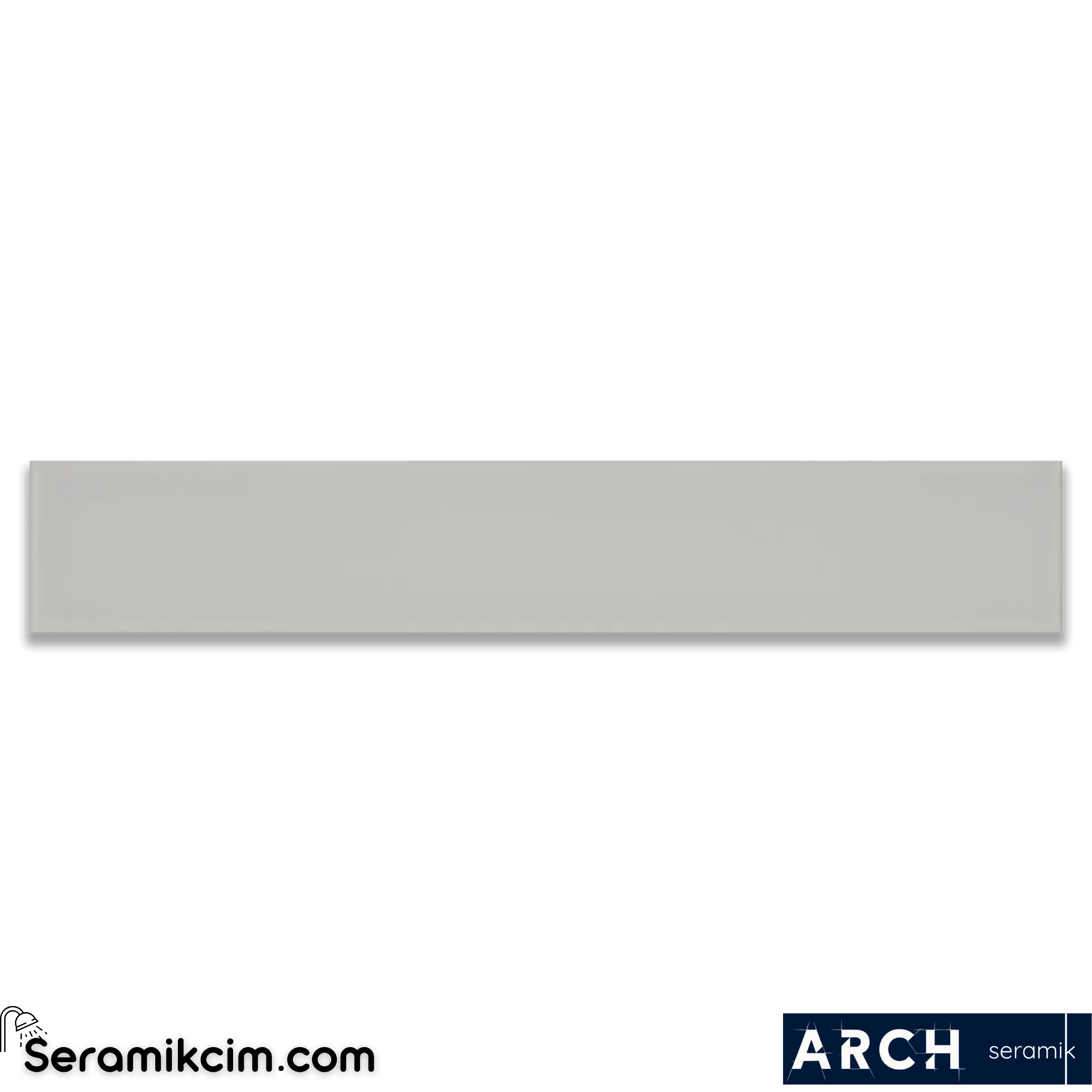 Arch Seramik 5x30 Silver Grey Flat Matt