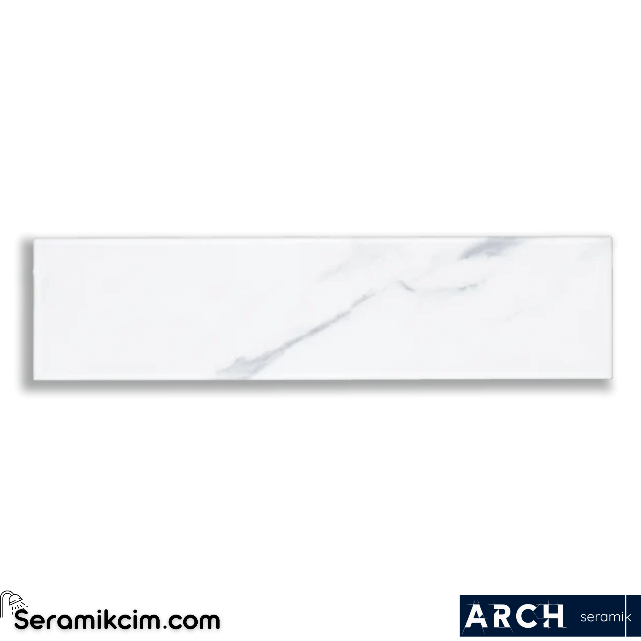 Arch Seramik 7,5x15 cm Carrara Flat Matt