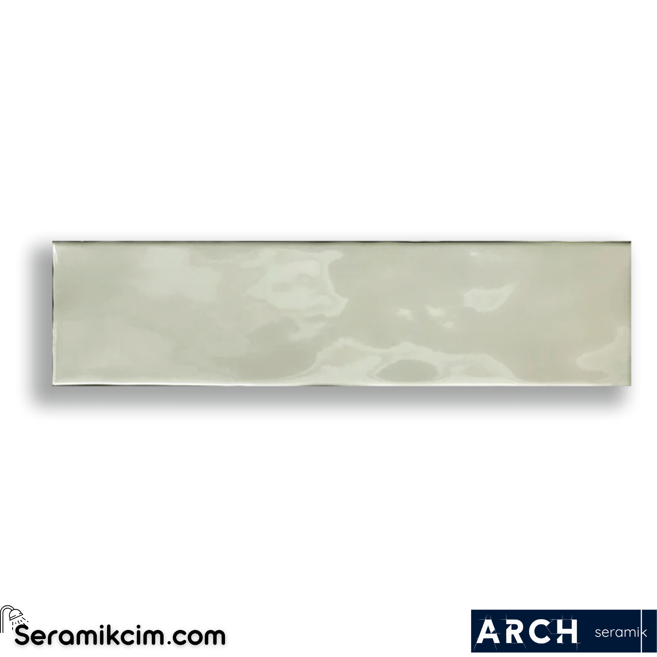 Arch Seramik 7,5x30 cm Artisan Olive Glossy