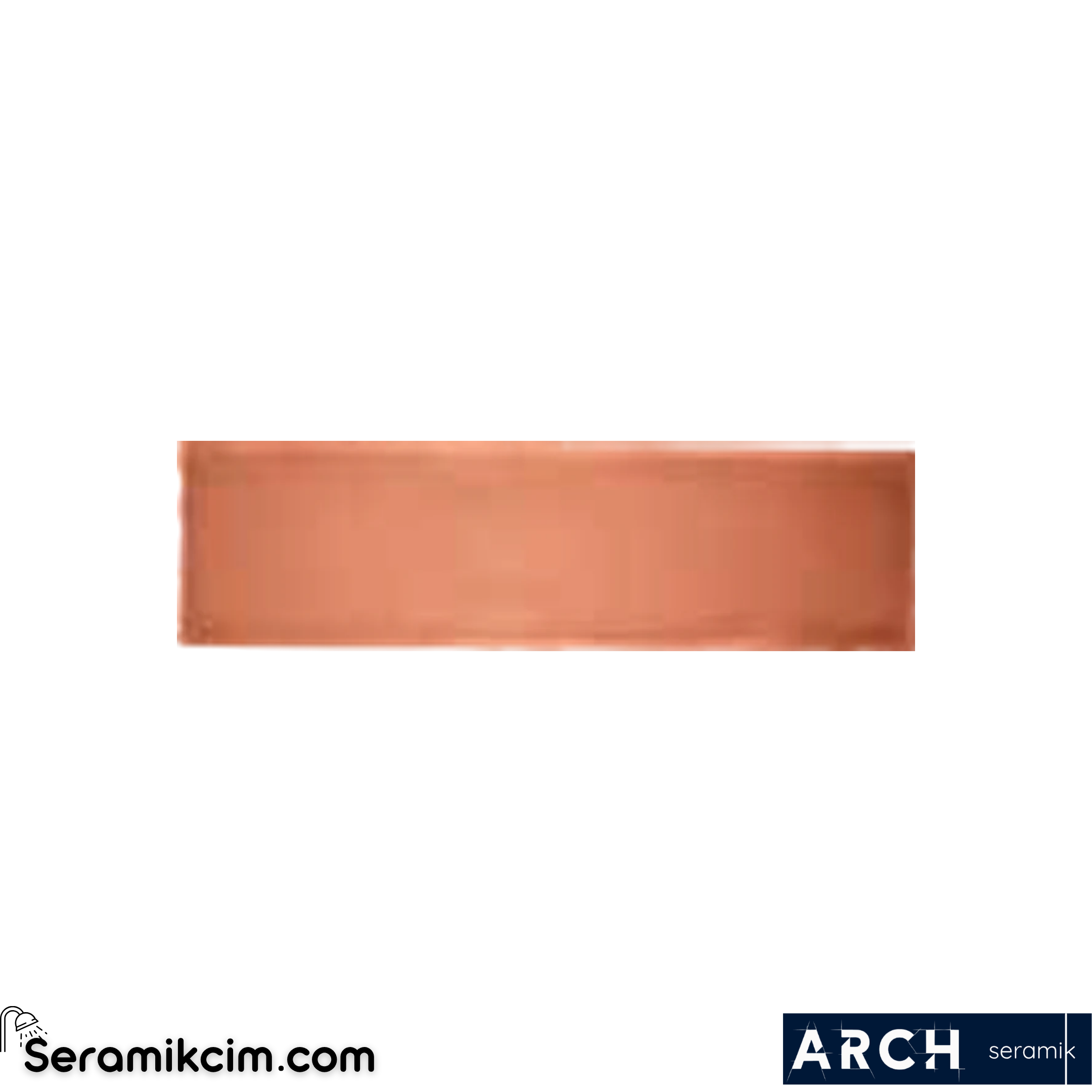 Arch Seramik 7,5x30 cm Artisan Orange Glossy
