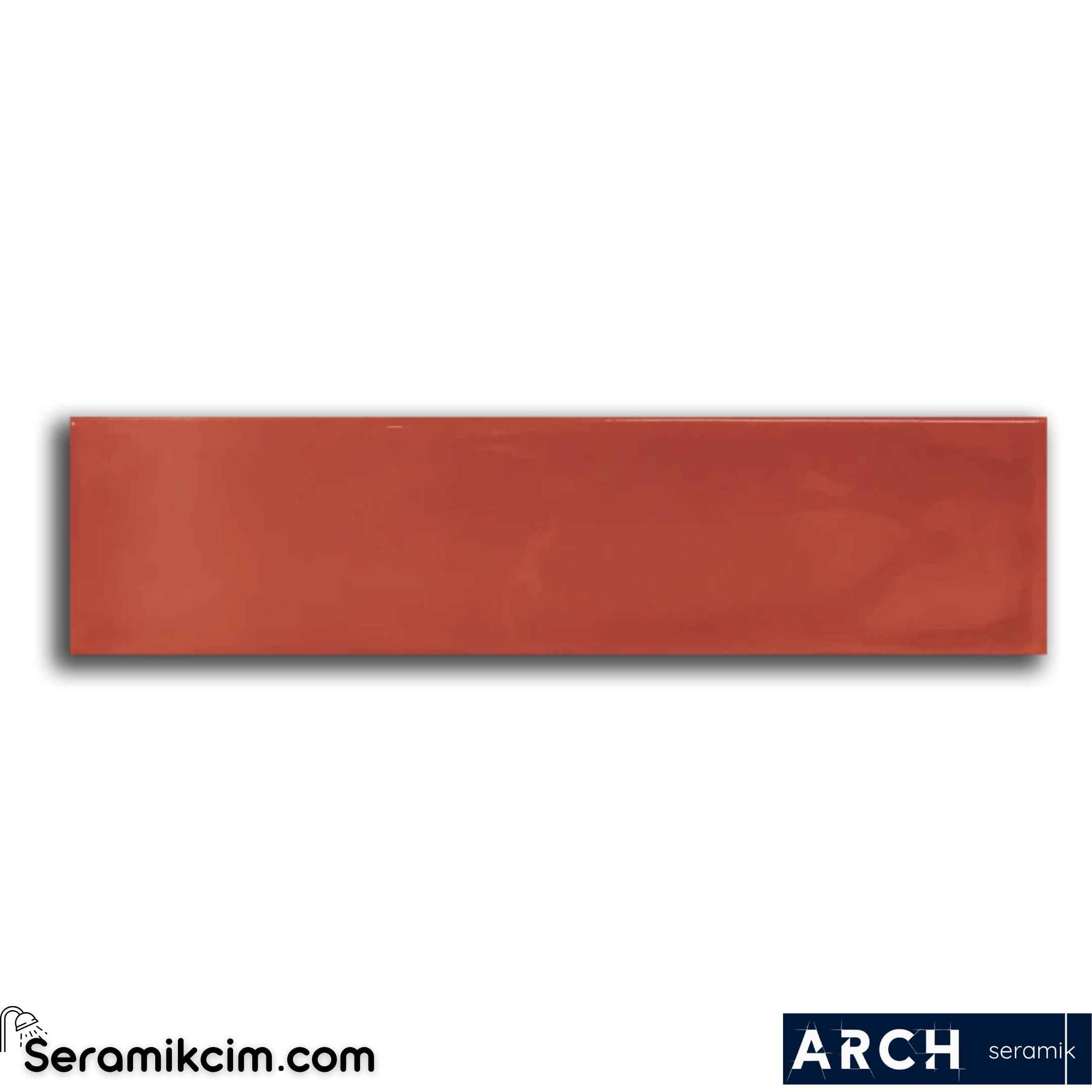 Arch Seramik 7,5x30 cm Orange Bumpy Glossy