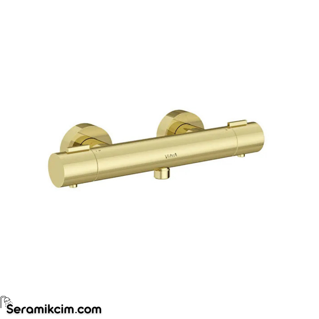 Artema Base Round Termostatik Duş Bataryası Parlak Altın A4729974