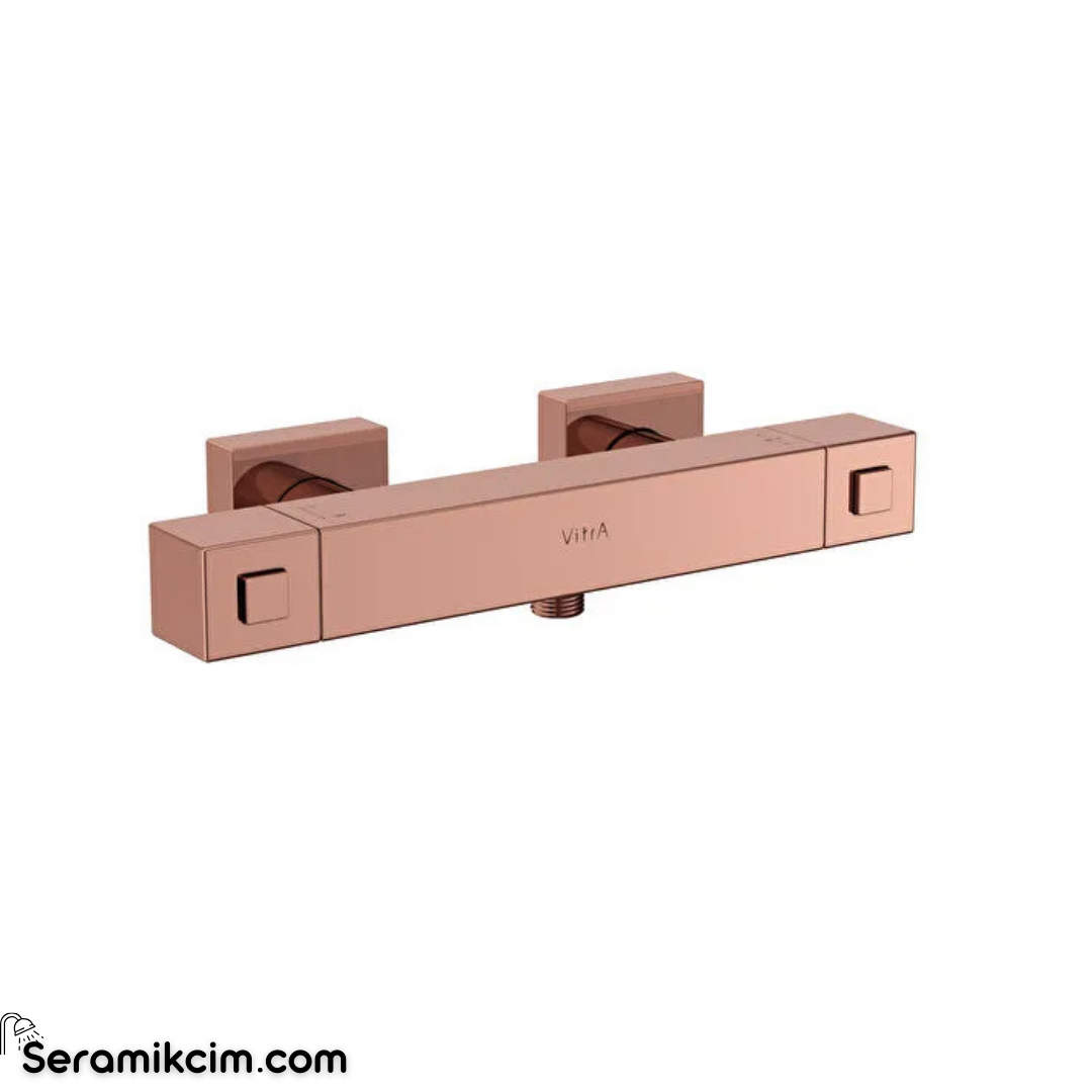 Artema Base Square Termostatik Duş Bataryası Parlak Bakır A4730129