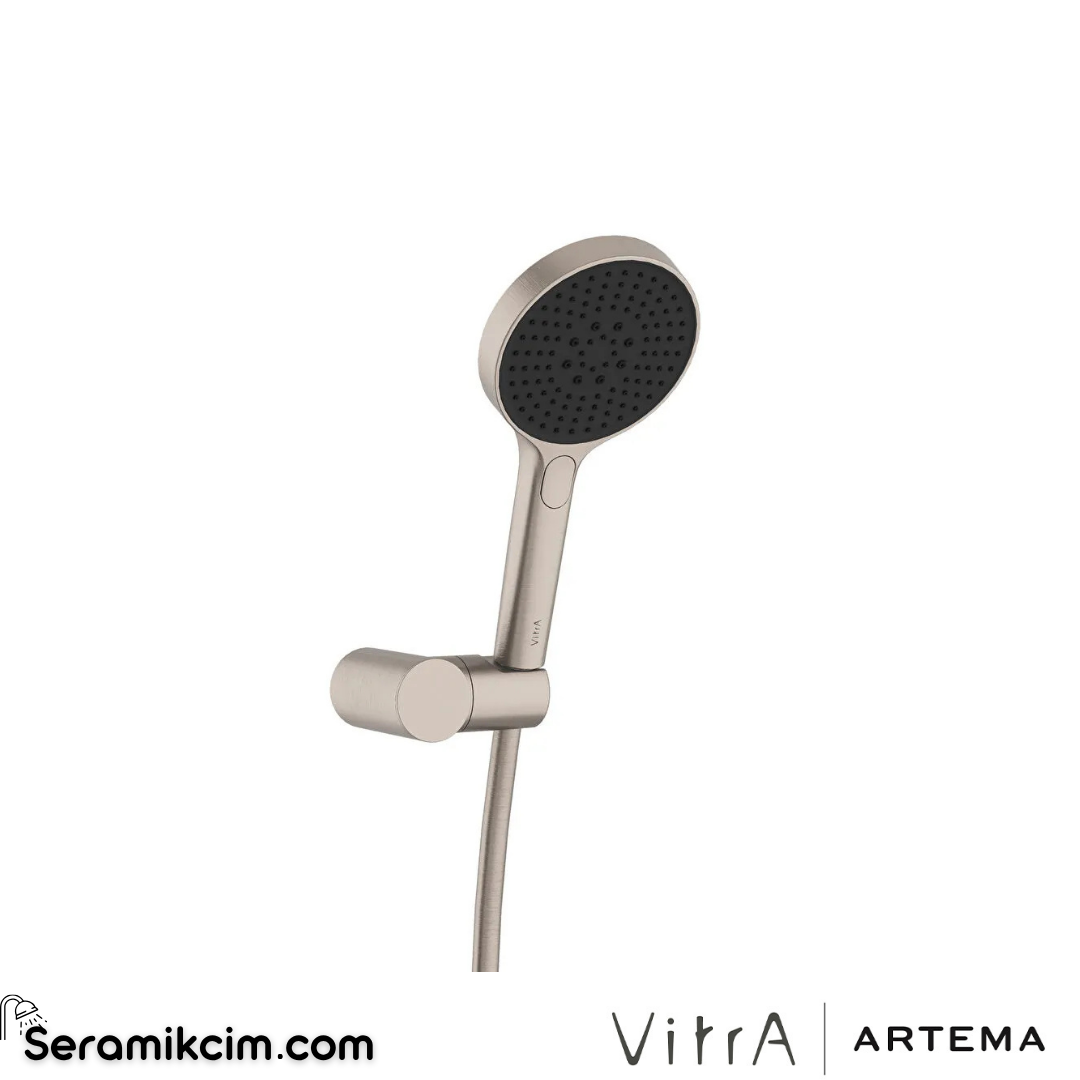 Artema Core Round El Duşu 3 Fonksiyonlu 120mm Fırçalı Nikel A4591434