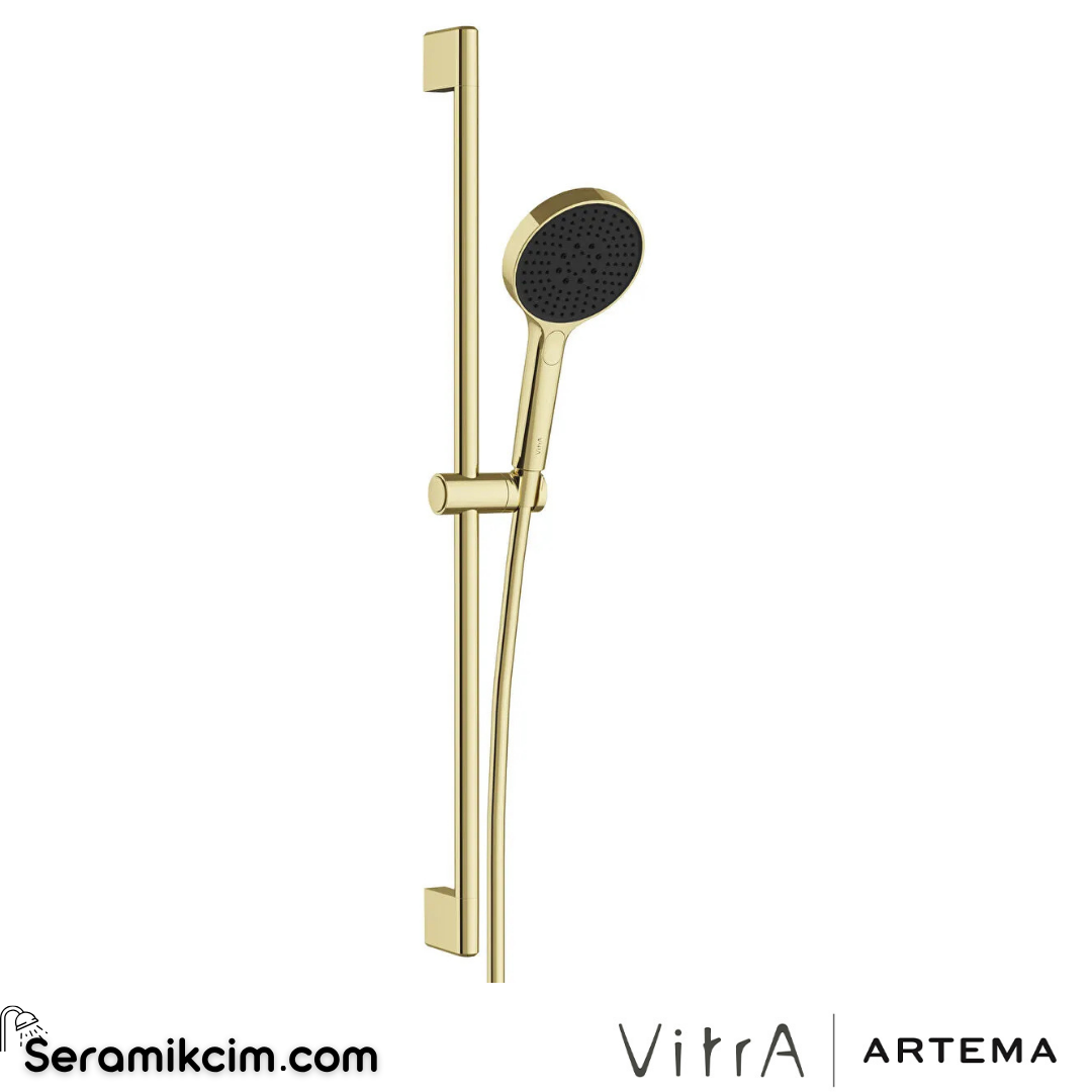Artema Core Round Sürgülü El Duşu 3 Fonksiyonlu 120mm Parlak Altın A4591674