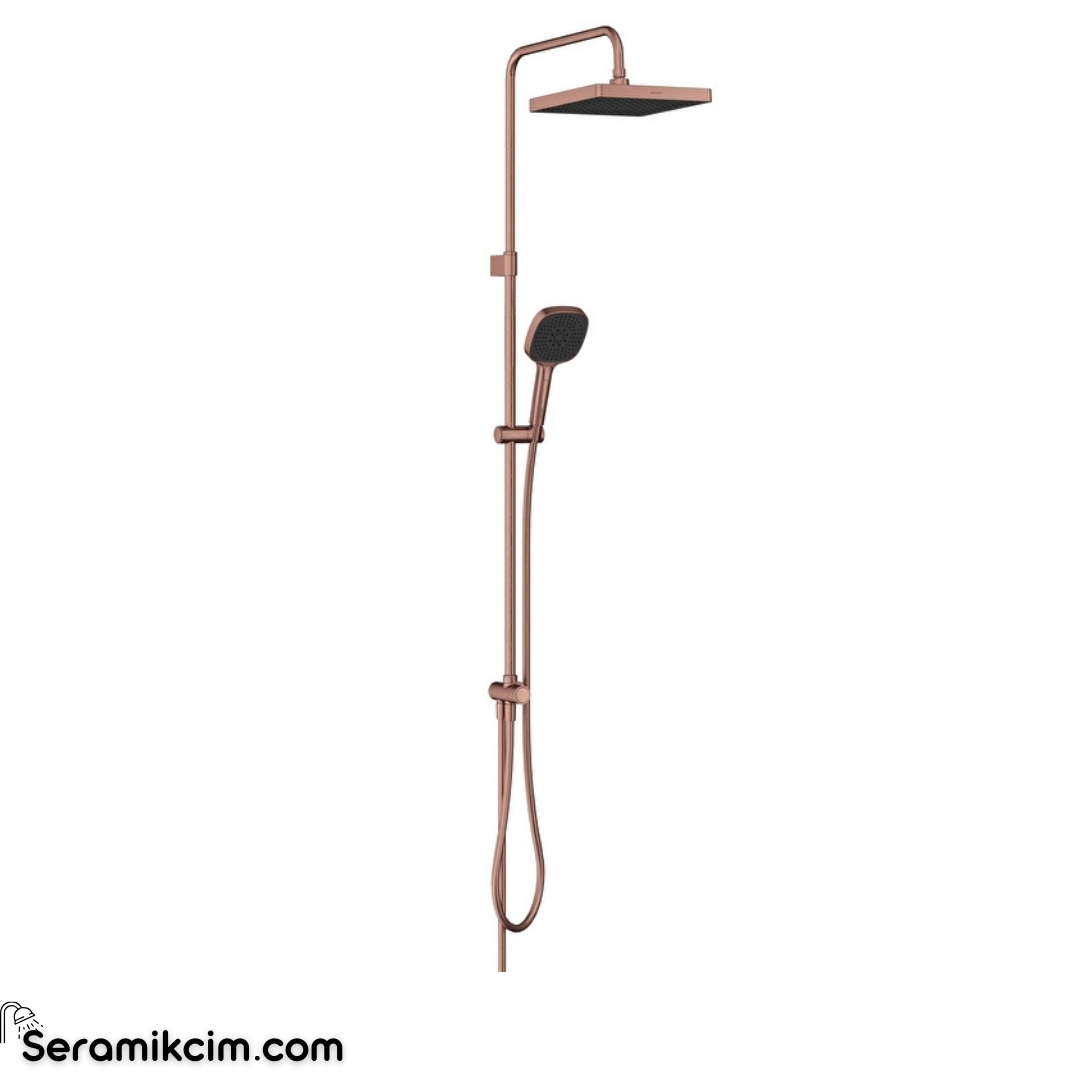 Artema Core Square 250 Duş Kolonu Fırçalı Bakır A4591924