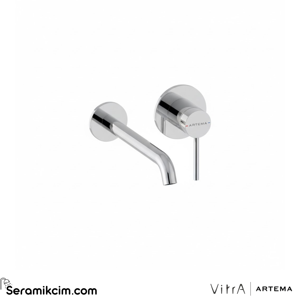 Artema Minimax Round Ankastre Lavabo Bataryası (Uzun) A43549