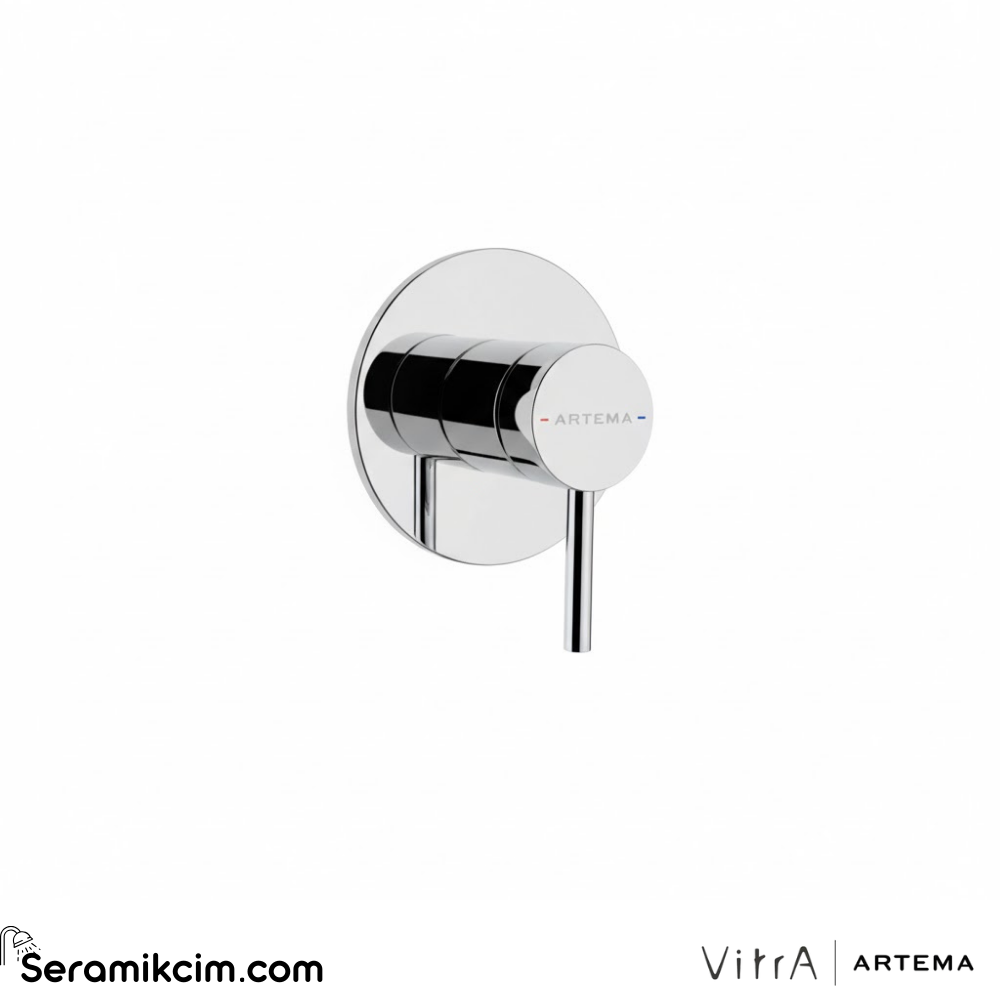 Artema Minimax Round Ankastre Mekanik Duş Bataryası Minibox A43710
