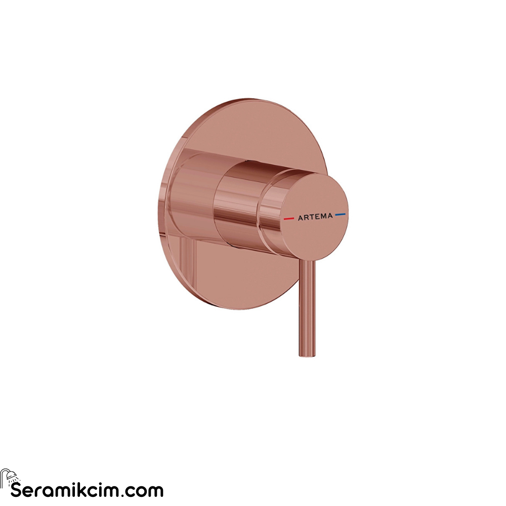 Artema Minimax Round Ankastre Mekanik Duş Bataryası Minibox A4371029