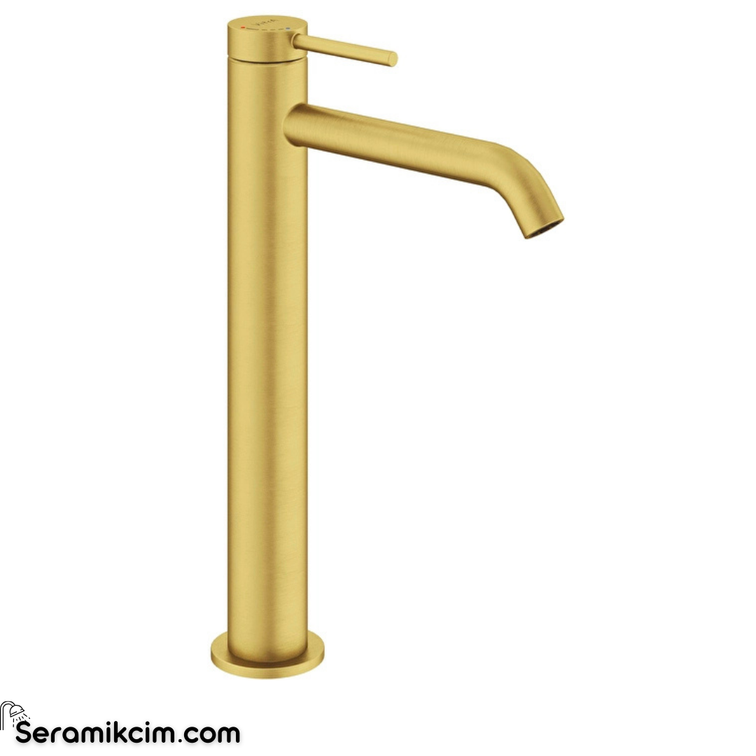 Artema Minimax Round Çanak Lavabo Bataryası Fırçalı Altın A4353425