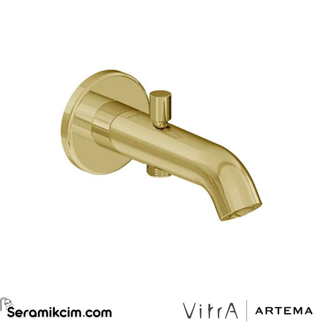 Artema Minimax Round Çıkış Ucu (El Duşu Çıkışlı) Parlak Altın A4354274