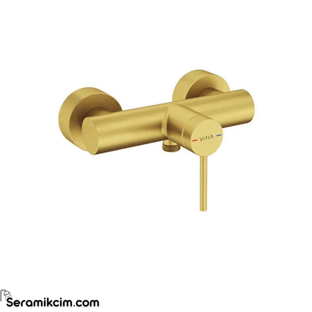 Artema Minimax Round Duş Bataryası Fırçalı Altın A4352925