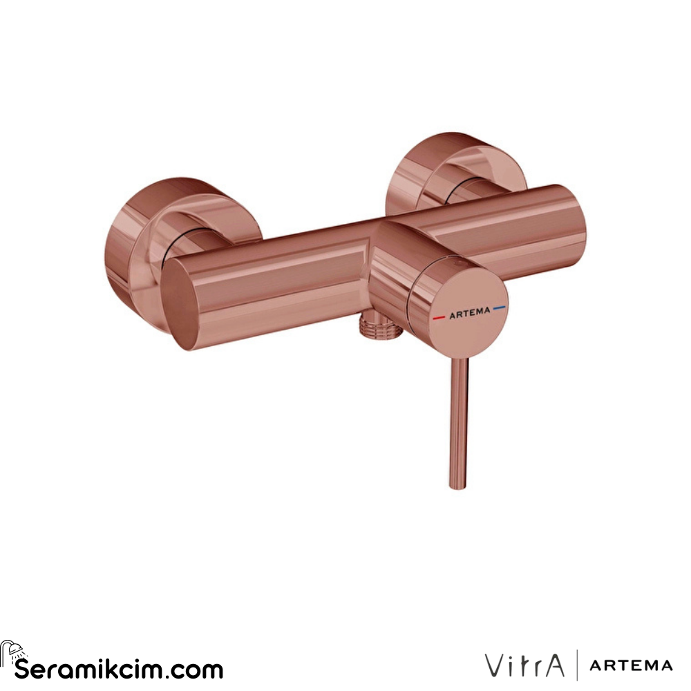 Artema Minimax Round Duş Bataryası Parlak Bakır A4352929