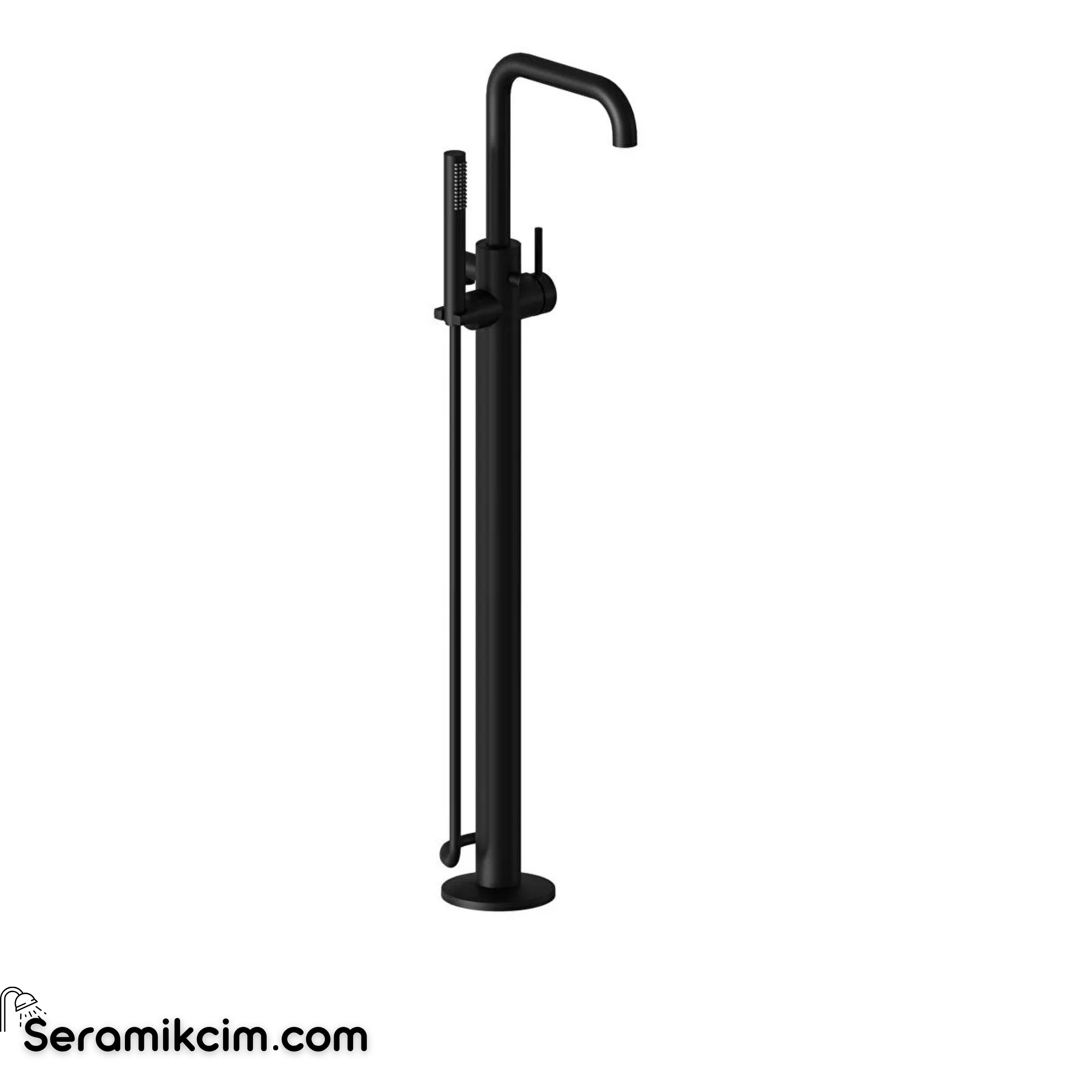 Artema Minimax Round Küvet Bataryası (Yerden) Mat Siyah