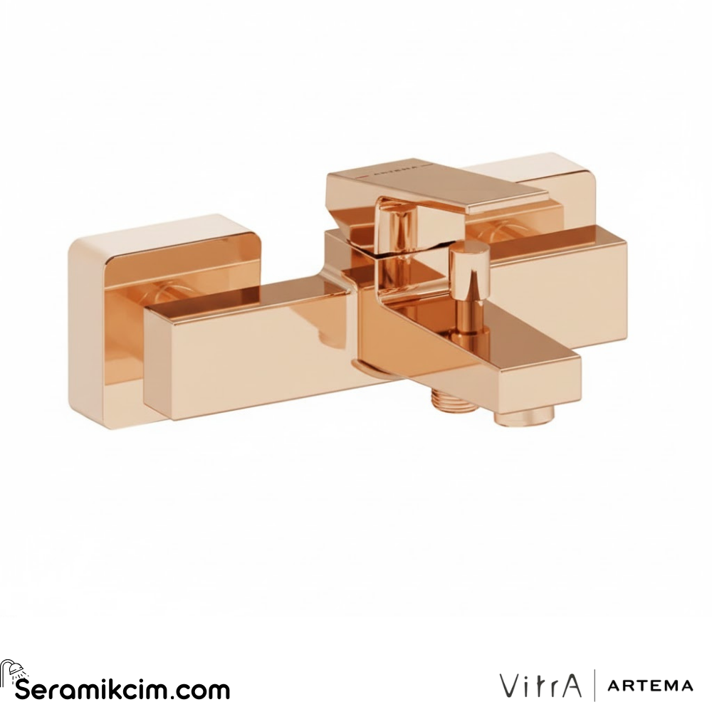 Artema Minimax Square Banyo Bataryası Parlak Bakır A4352029