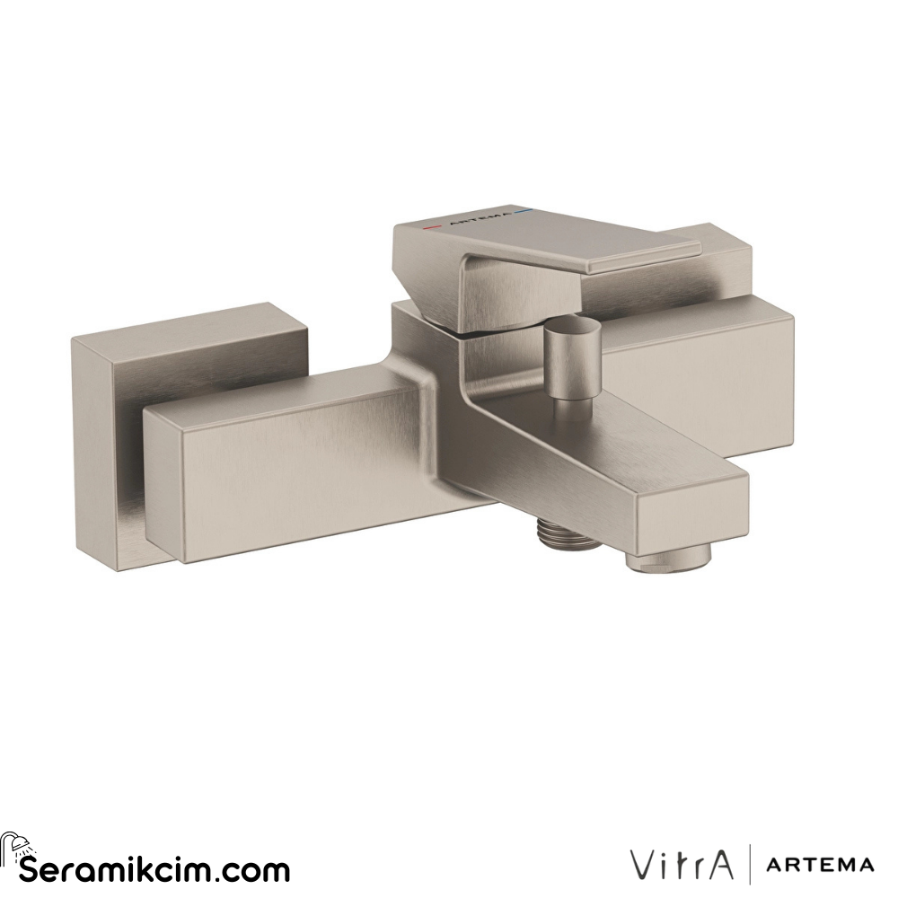 Artema Minimax Square Banyo Bataryası Fırçalı Nikel A4352034