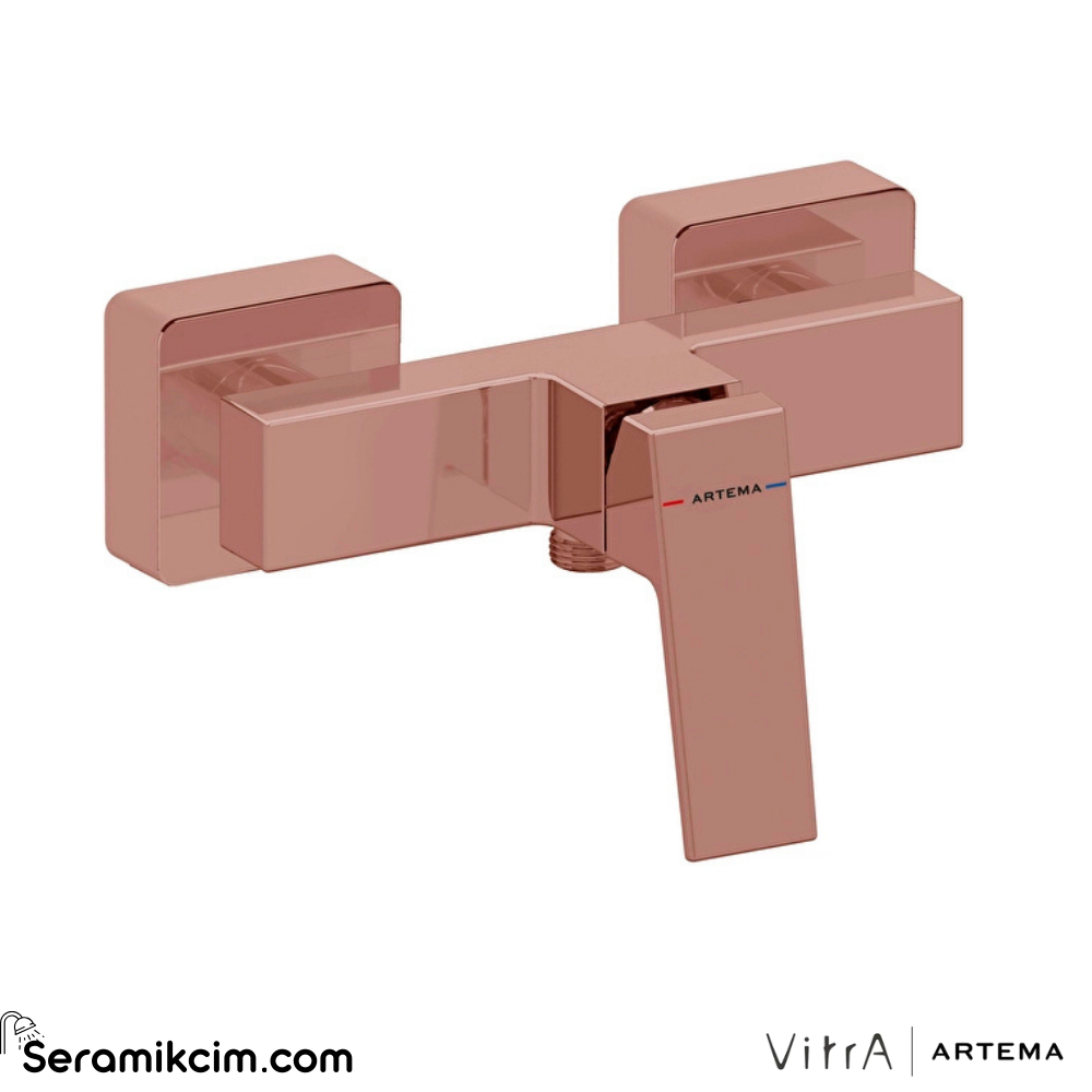 Artema Minimax Square Duş Bataryası Parlak Bakır A4352129