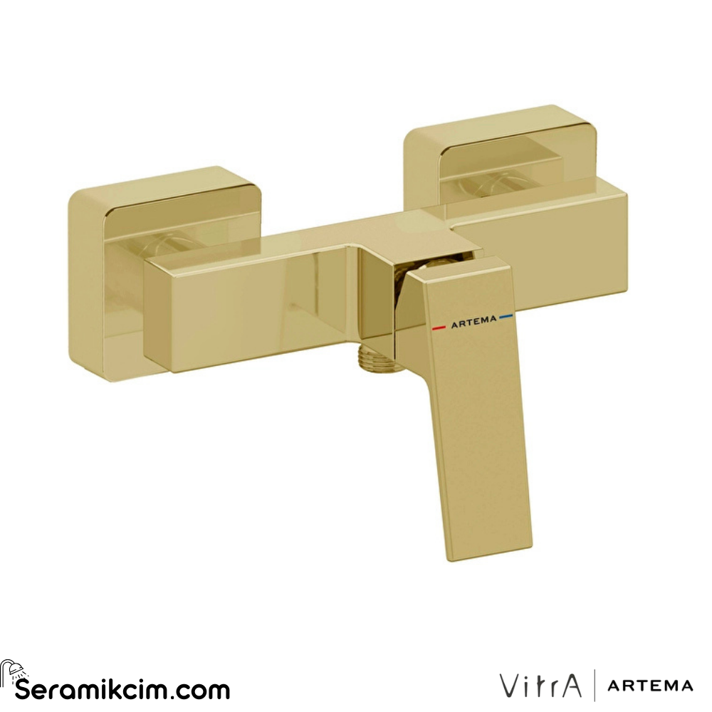 Artema Minimax Square Duş Bataryası Parlak Altın A4352174