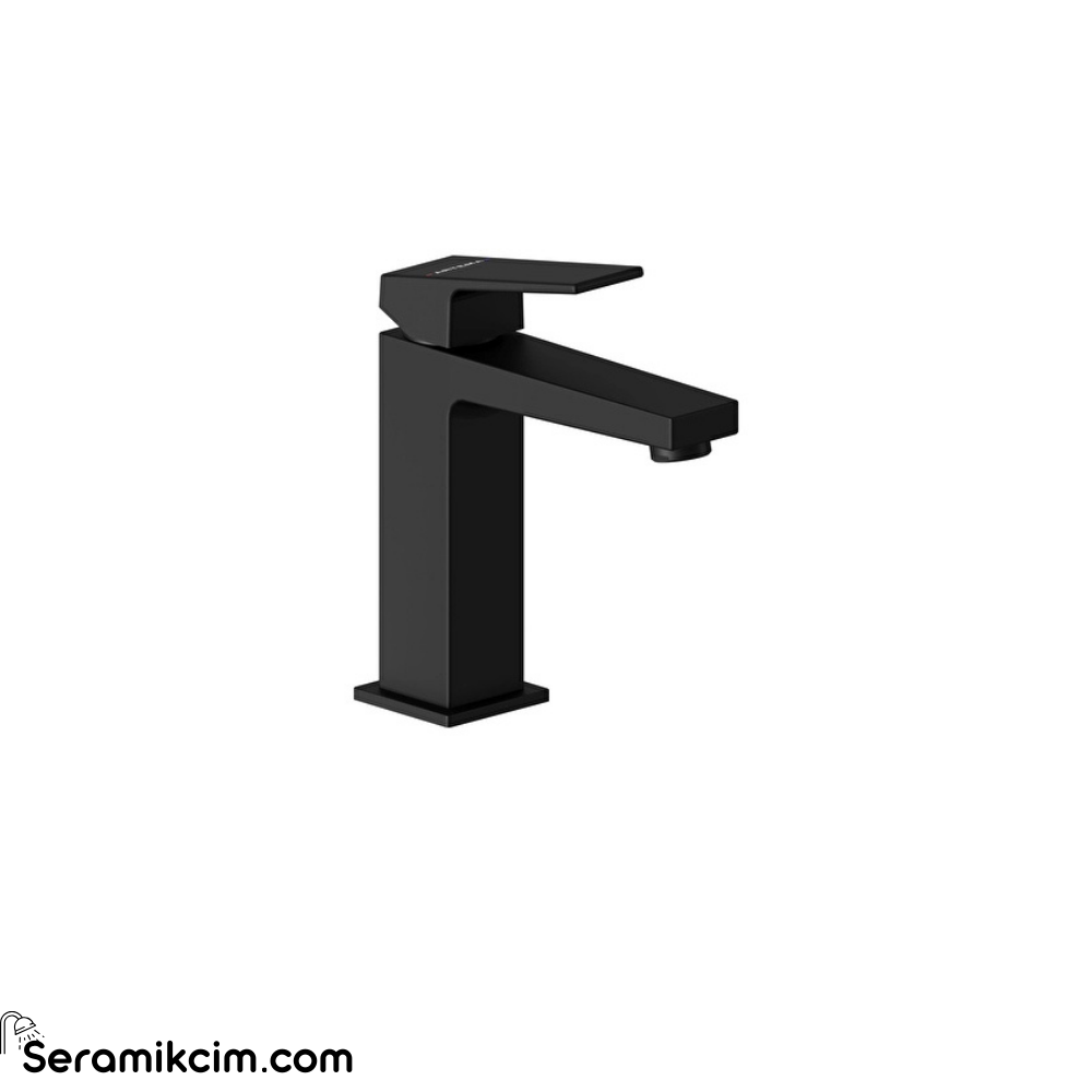 Artema Minimax Squarelavabo Bataryası (Yüksek) Mmat Siyah