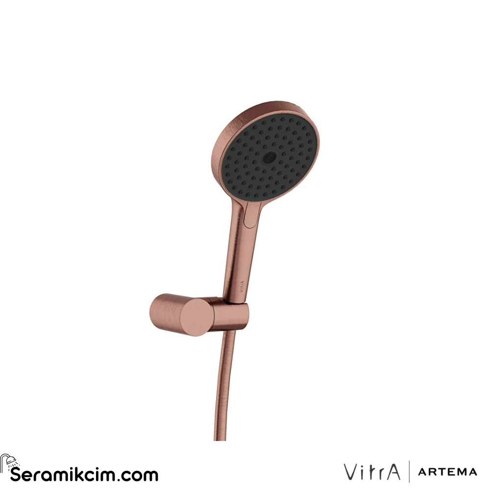Artema Prime Round El Duşu 3 Fonksiyonlu 130Mm Fırçalı Bakır A4592424