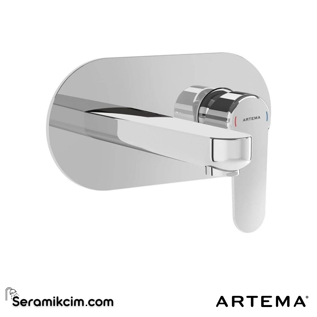 Artema Root Round Ankastre Lavabo Bataryası (Sıva Üstü Grubu) Krom A42721 - A42721