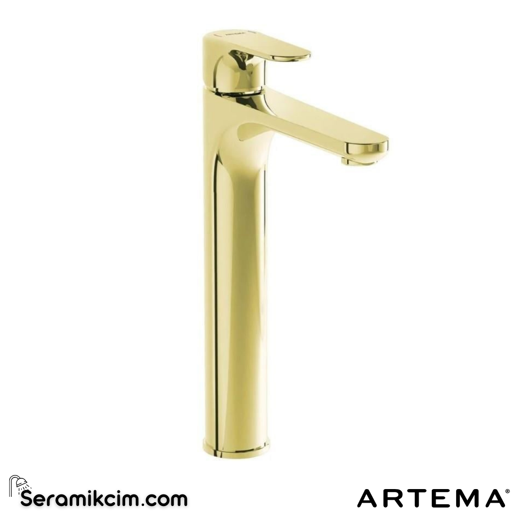 Artema Root Round Lavabo Bataryası (Çanak) Soft Altın A4270774 - A4270774