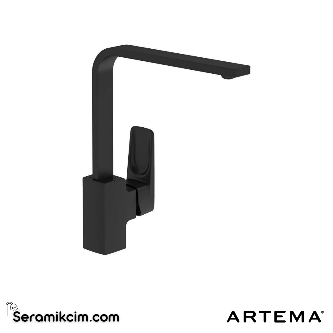 Artema Root Square Eviye Bataryası Mat Siyah A4275336 - A4275336