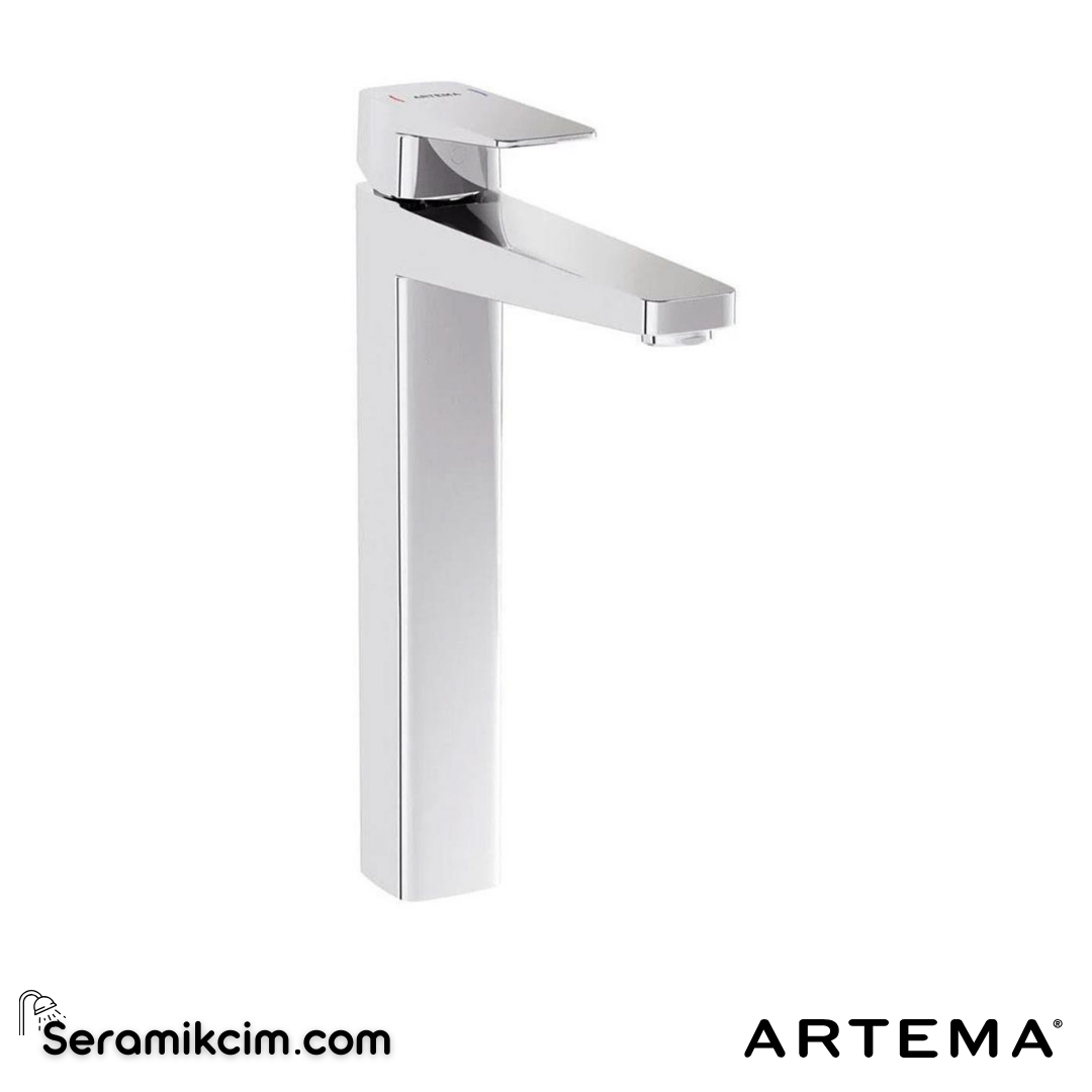 Artema Root Square Lavabo Bataryası (Çanak) Krom A42733 - A42733