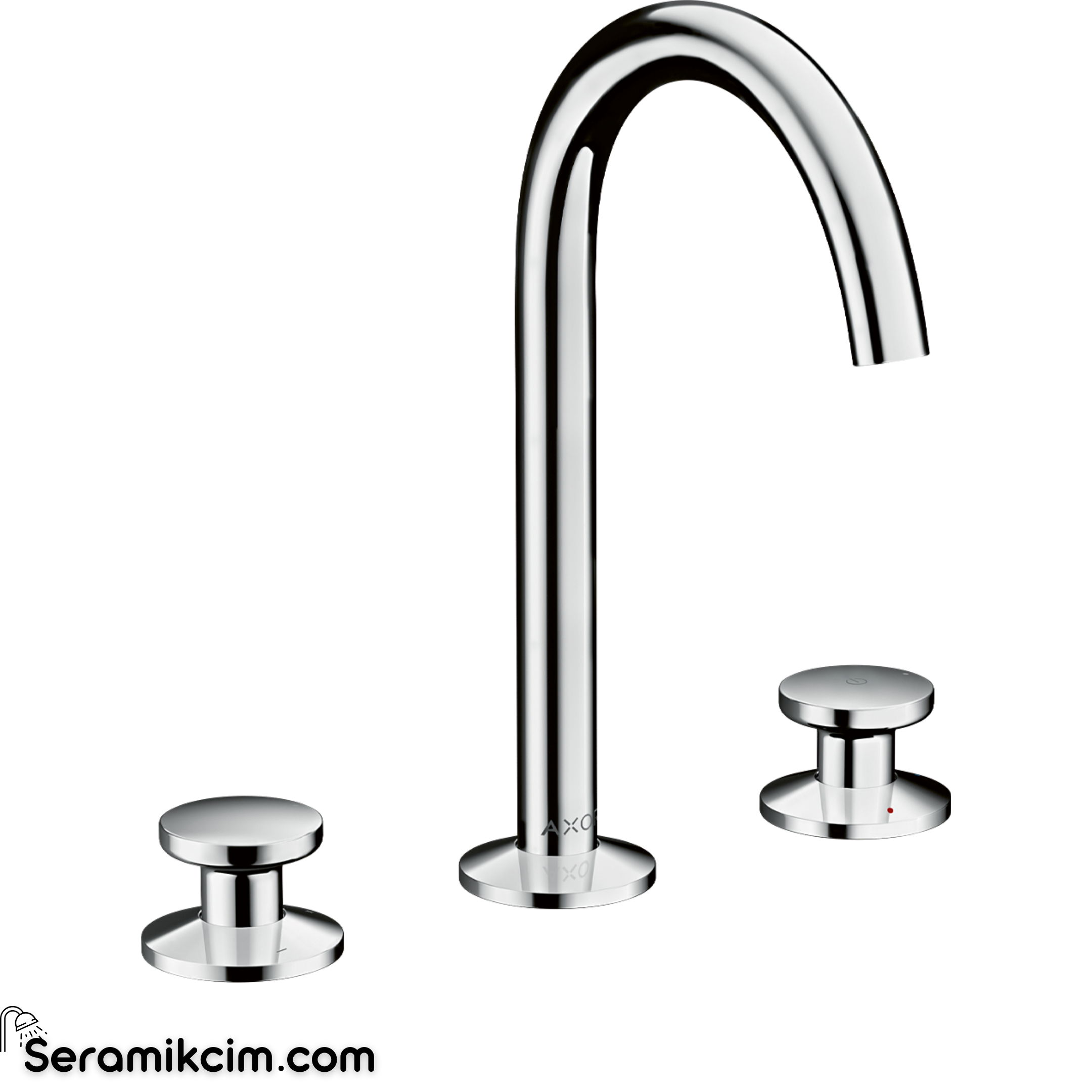 Axor One Lavabo Bataryası 3 Delikli Select 170 Sifon Kumandalı Krom 48070000