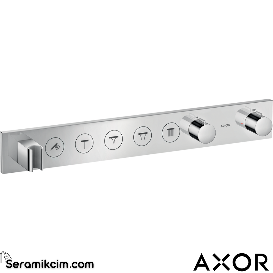 Axor  Showersolutions Ankastre Banyo Bataryası Termostatik Modül Select 5 Çıkış Krom 18358000