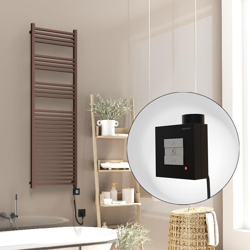 Barbados Elektrikli Havlupan 500x1600 Bakır Eskitme Parlak (KTX1 Termostat) 600W Spiral Kablolu