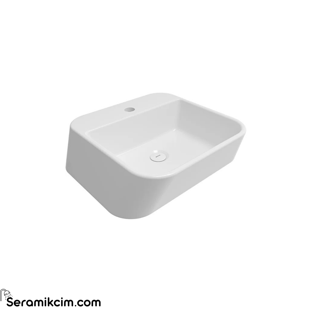 Bocchi Firenze Batarya Banklı Çanak Lav.-Parlak Beyaz 1074-001-0126